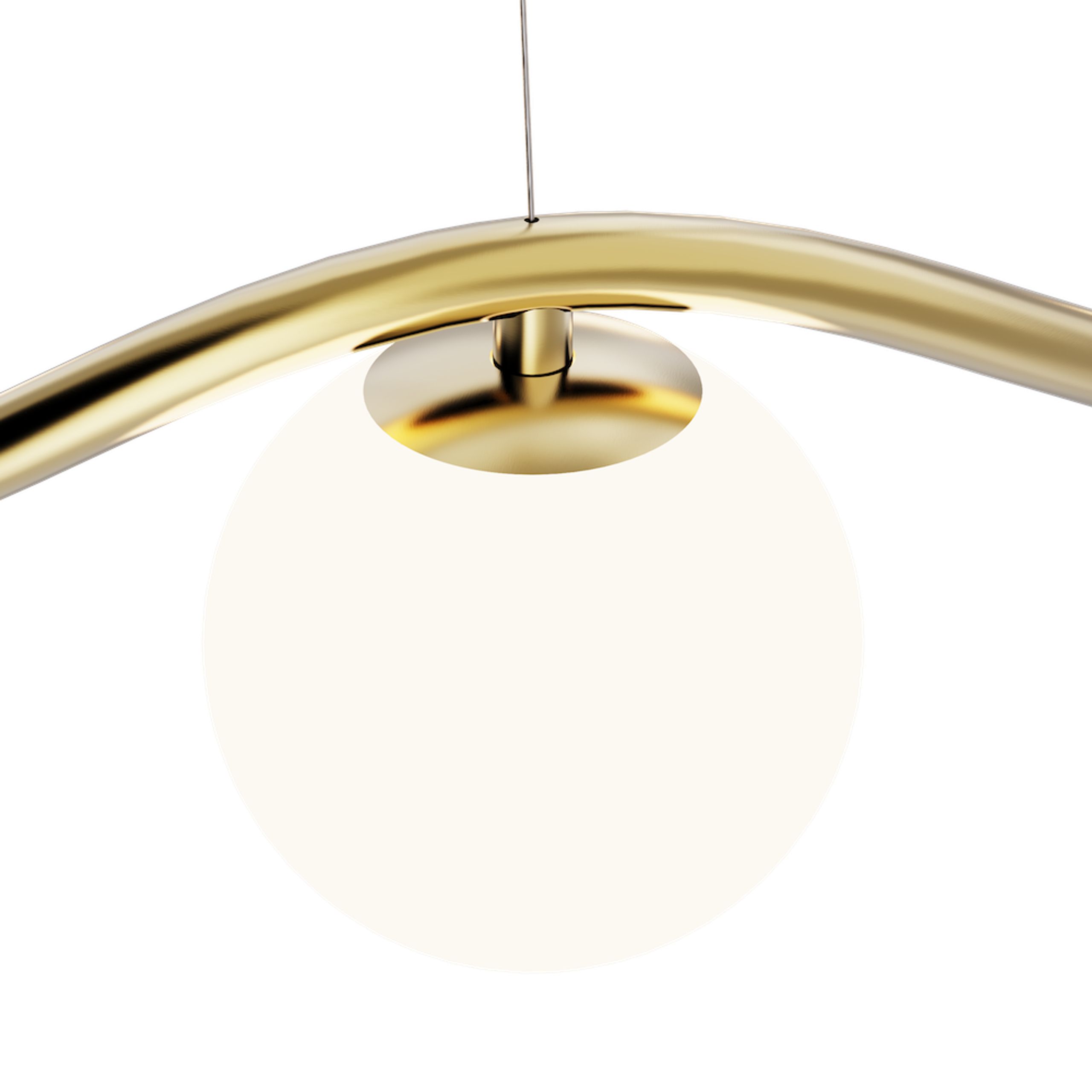 Rebello Decor - Deckenleuchte - Chandelier Circle Of Life - Opal white glass glossy Ø65