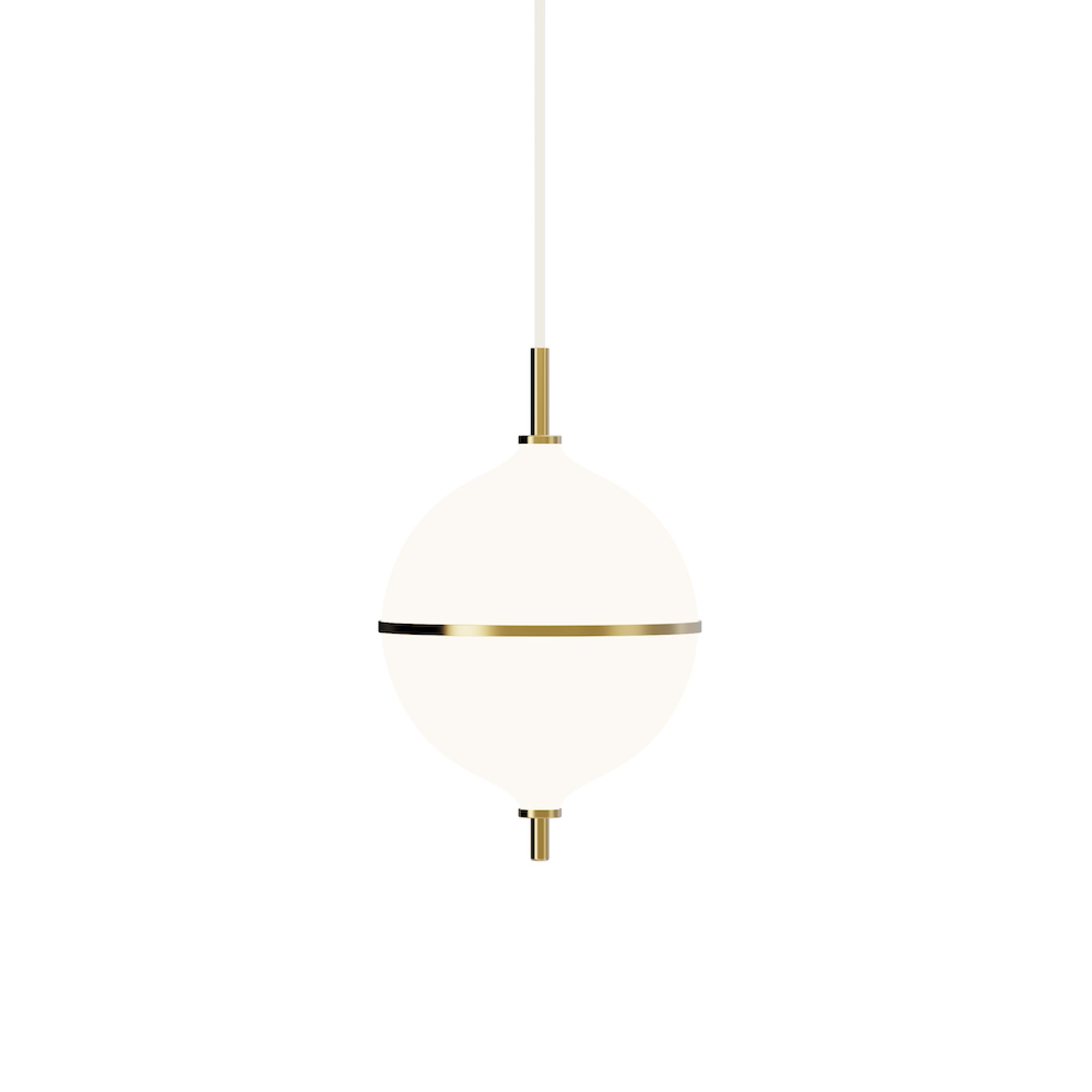 Rebello Decor - Pendel - Eternal Moonlight Pendant - Opal white glass glossy/White cord