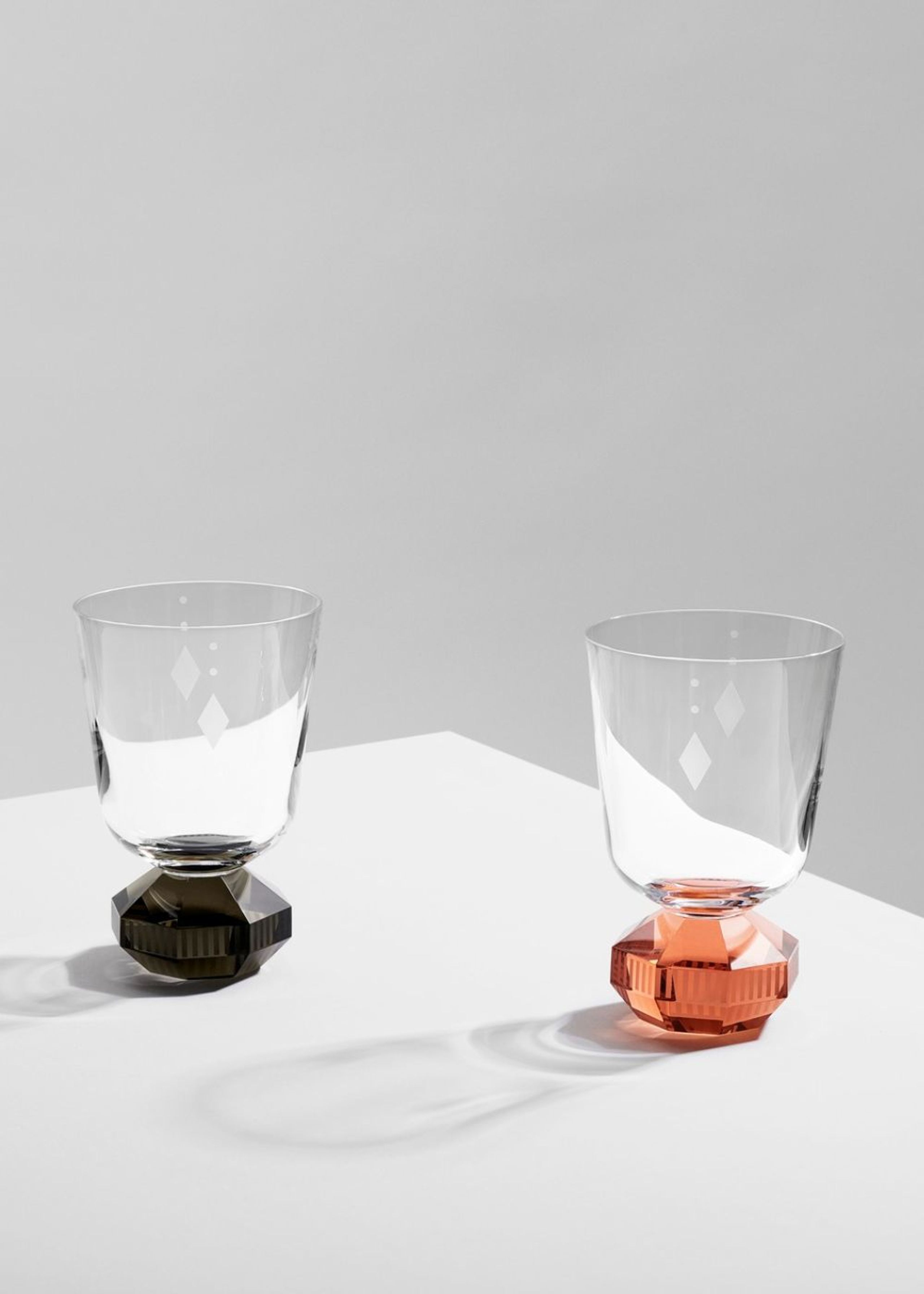Reflections Copenhagen - Cocktailglas - Chelsea Short Crystal Glass, Set of 2 - Clear / Rouge