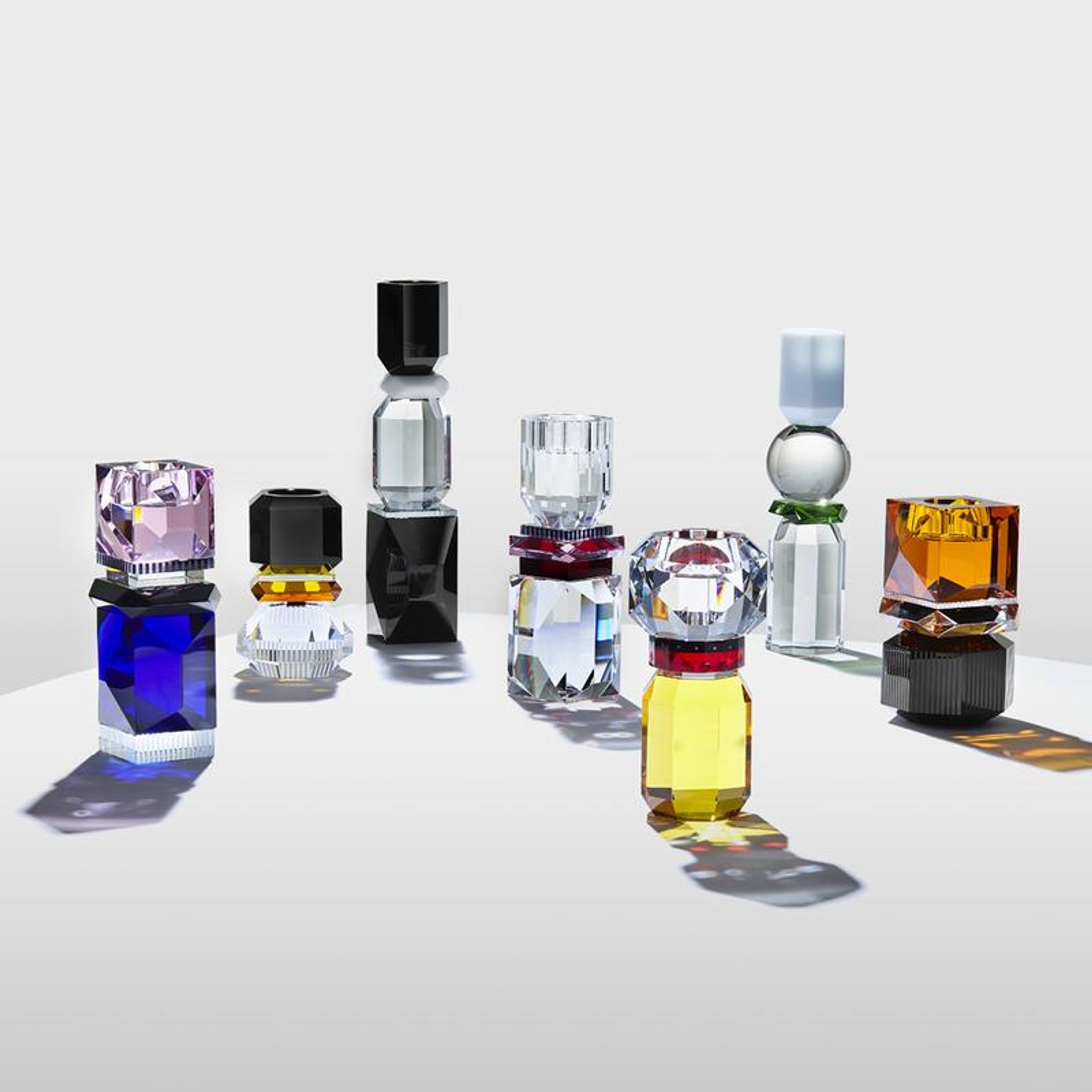 Reflections Copenhagen - Porte-lumière - Memphis T-Light Holder - White/Clear/Green