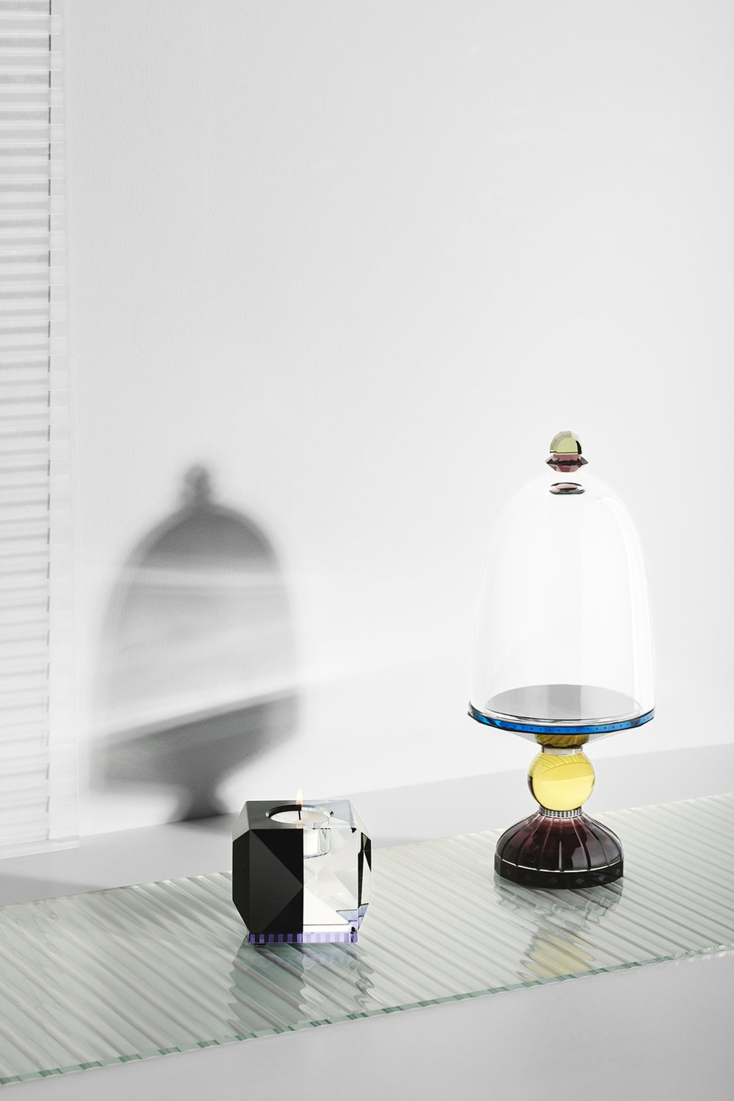 Reflections Copenhagen - Porte-lumière - Ophelia Tealight Holder - Black/Clear/Purple