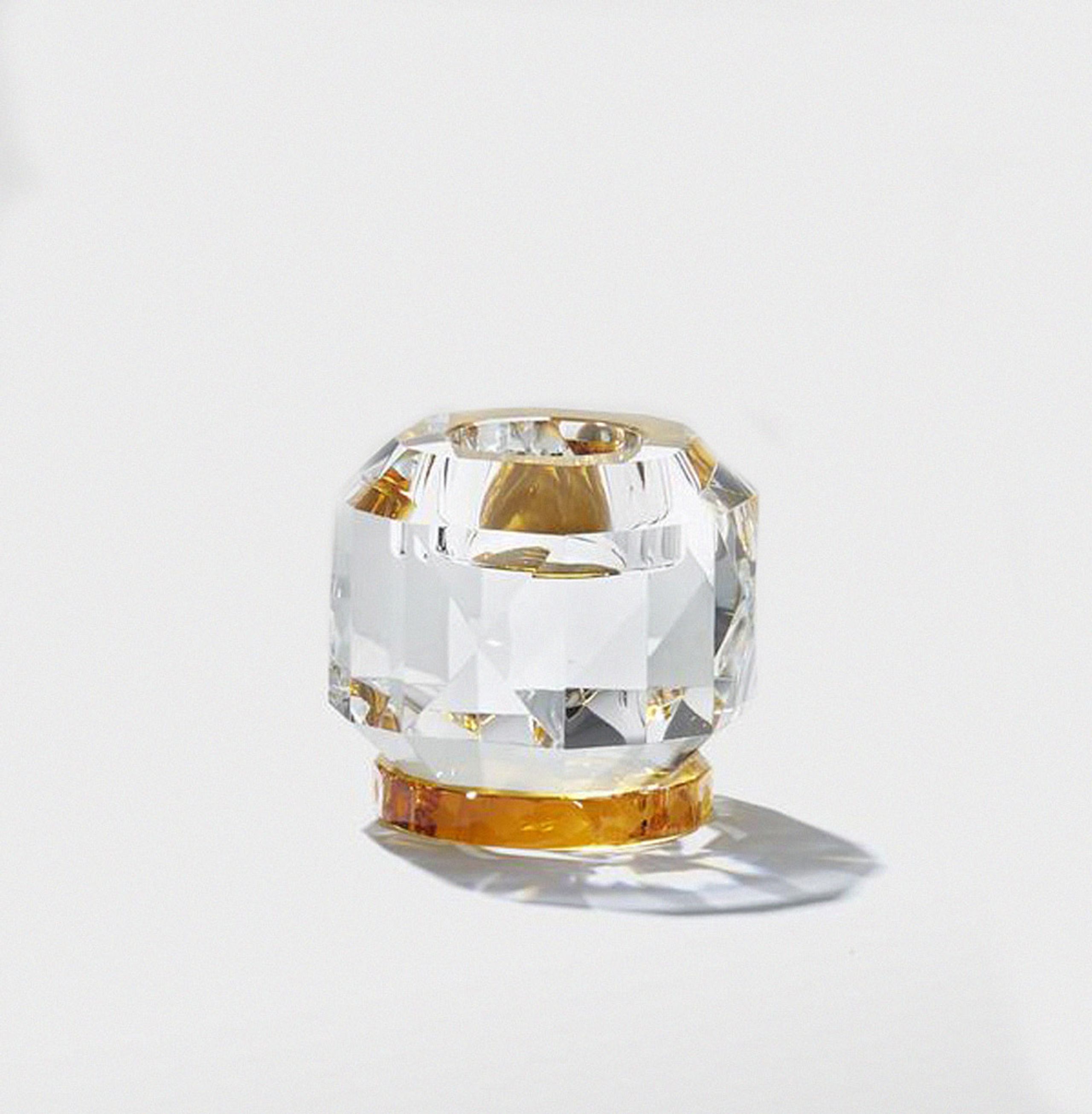 Reflections Copenhagen - Kaarsenhouder - Texas Tealight Holder - Clear/Amber