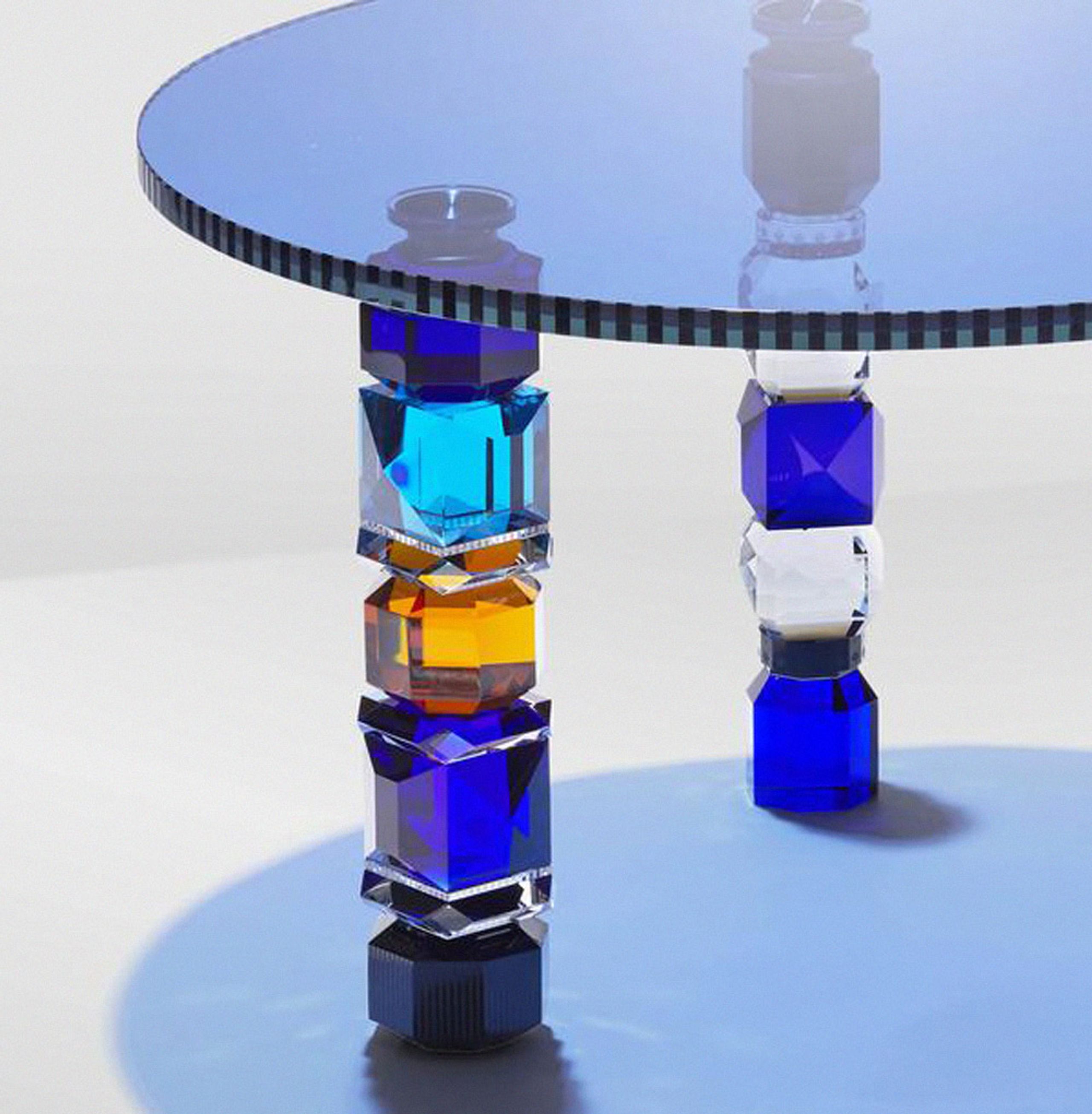 Reflections Copenhagen - Couchtisch - Detroit Table - Blue/Blue Tones