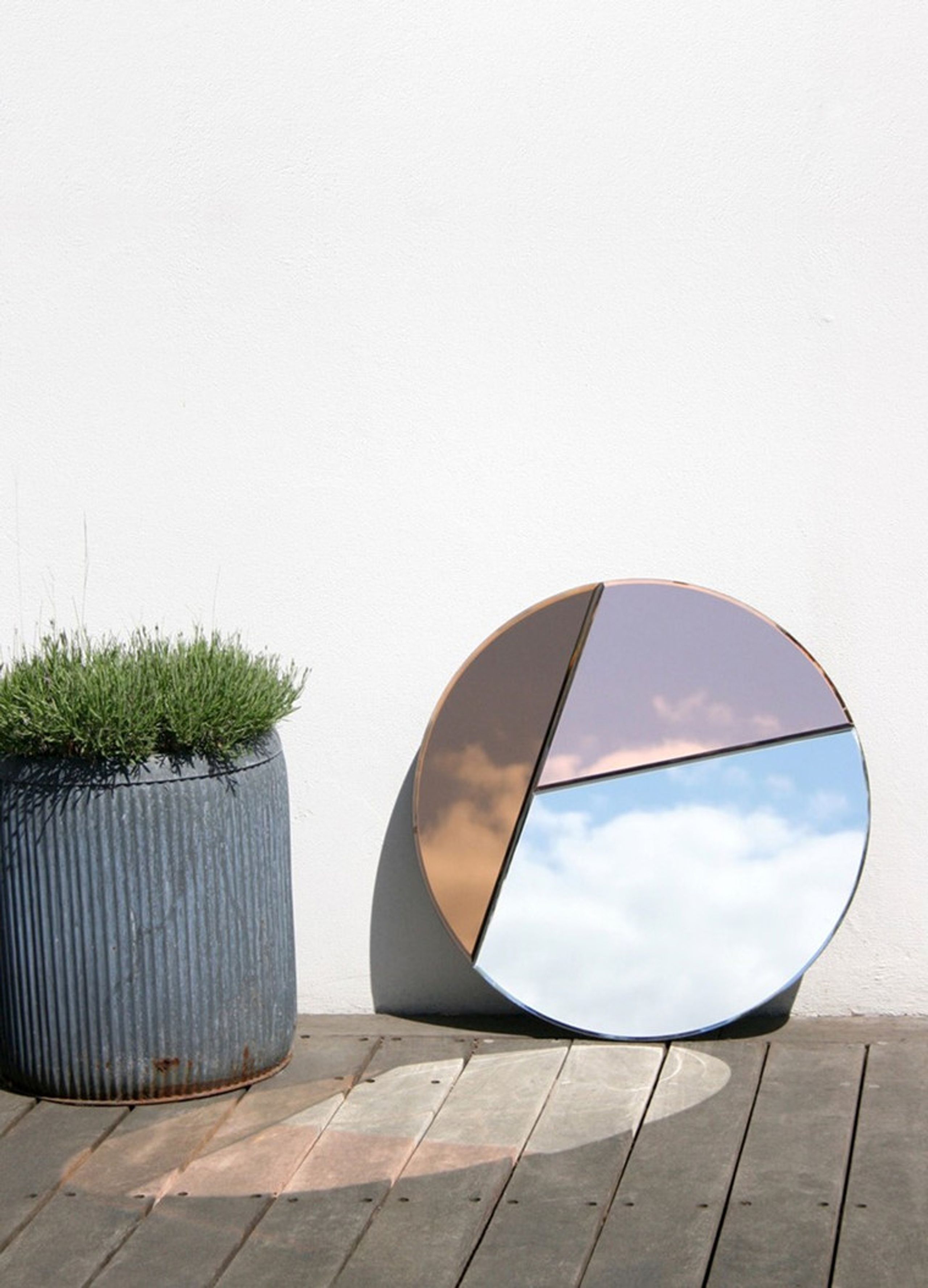 Reflections Copenhagen - Mirror - NOUVEAU Mirror - 70 - Silver/VintageRoseGold/Bronze