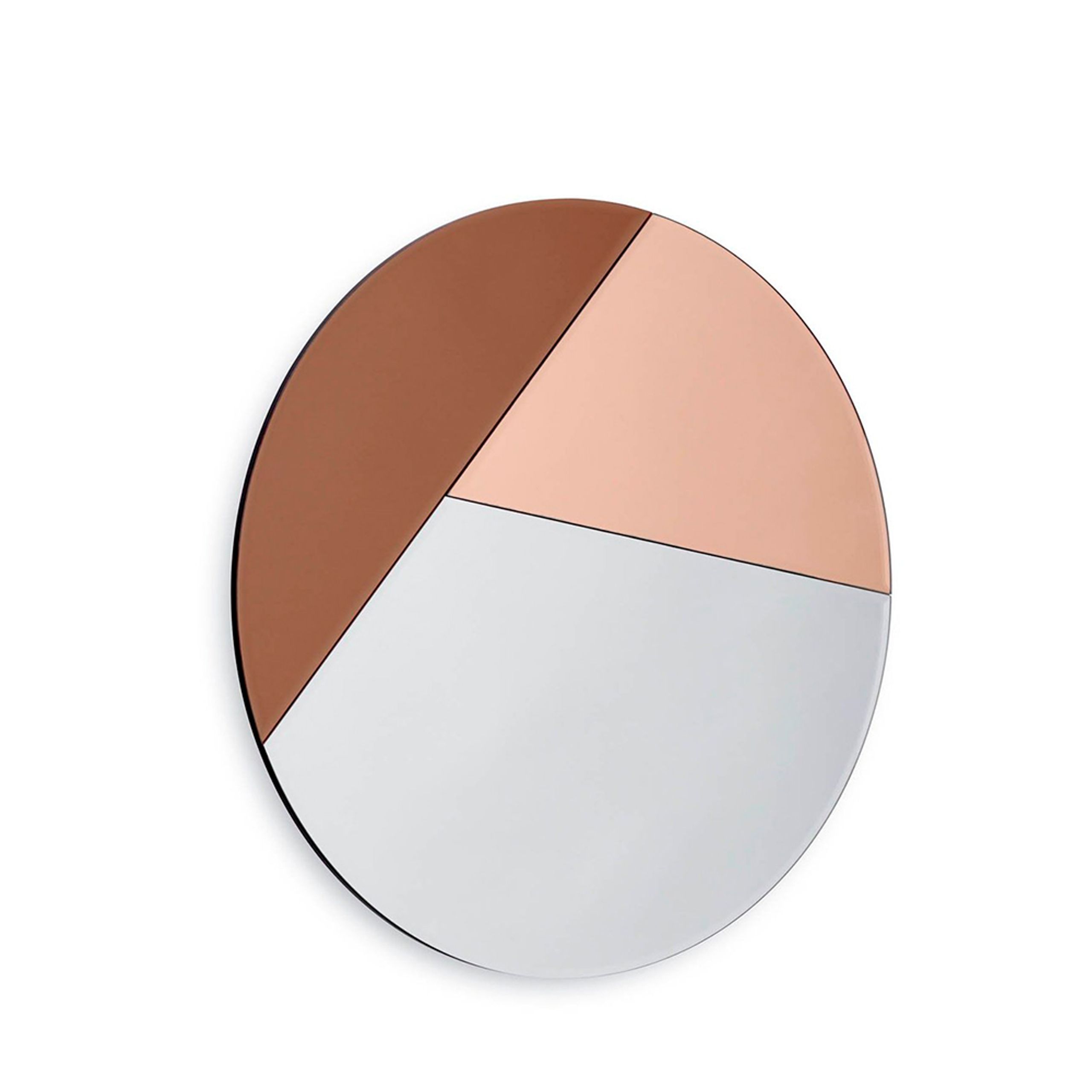 Reflections Copenhagen - Mirror - NOUVEAU Mirror - 70 - Silver/VintageRoseGold/Bronze
