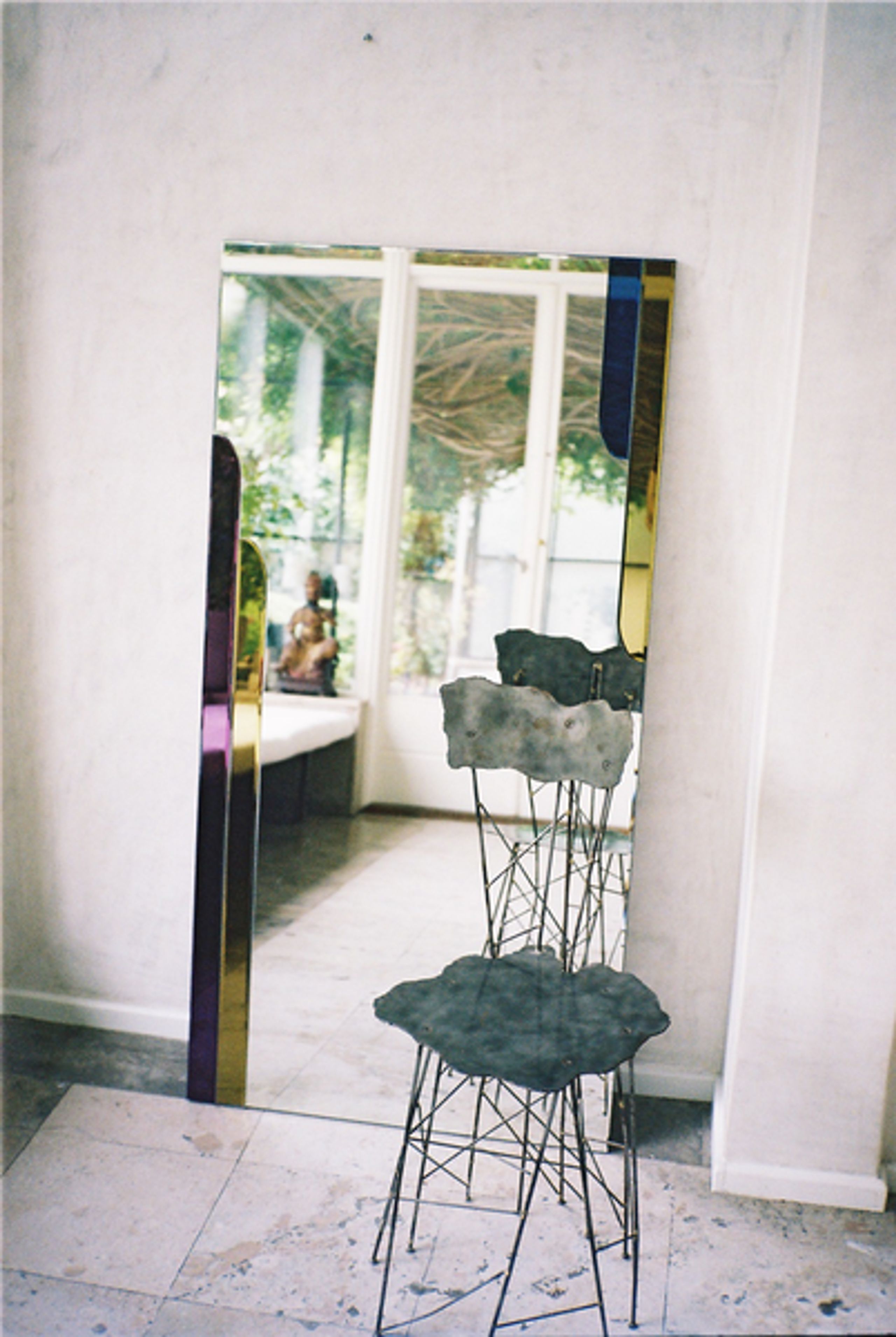 Reflections Copenhagen - Mirror - Scandinavian - Silver,Blue,Burgundy,Army Gold