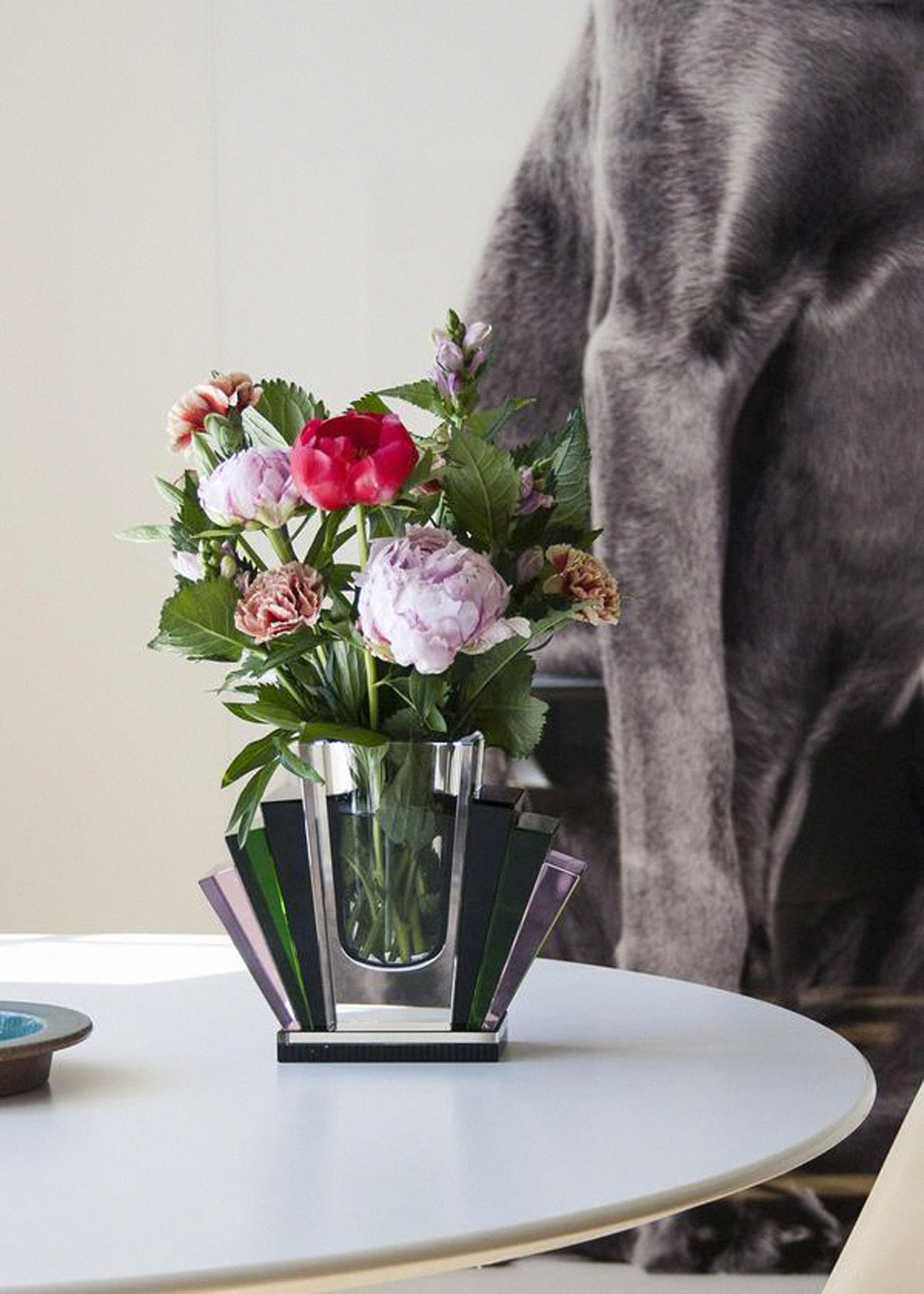 Reflections Copenhagen - Vase - Harlem Vase - Black/Clear/Green/Pink