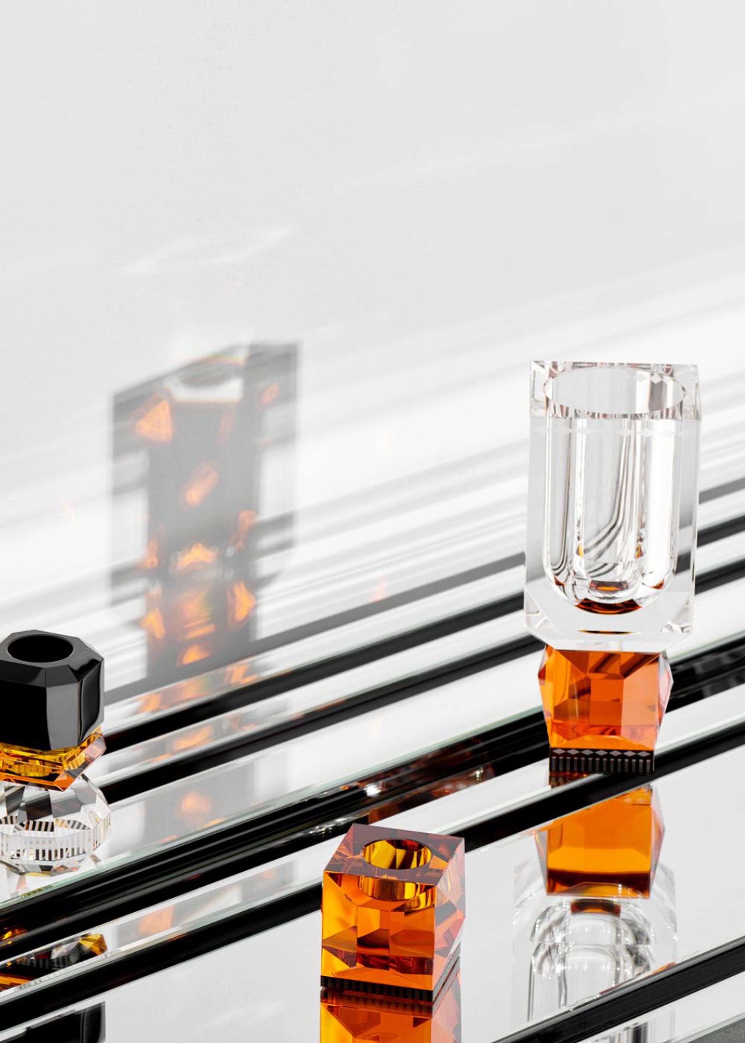 Reflections Copenhagen - Vase - Ohio Vase - Clear / Amber / Black