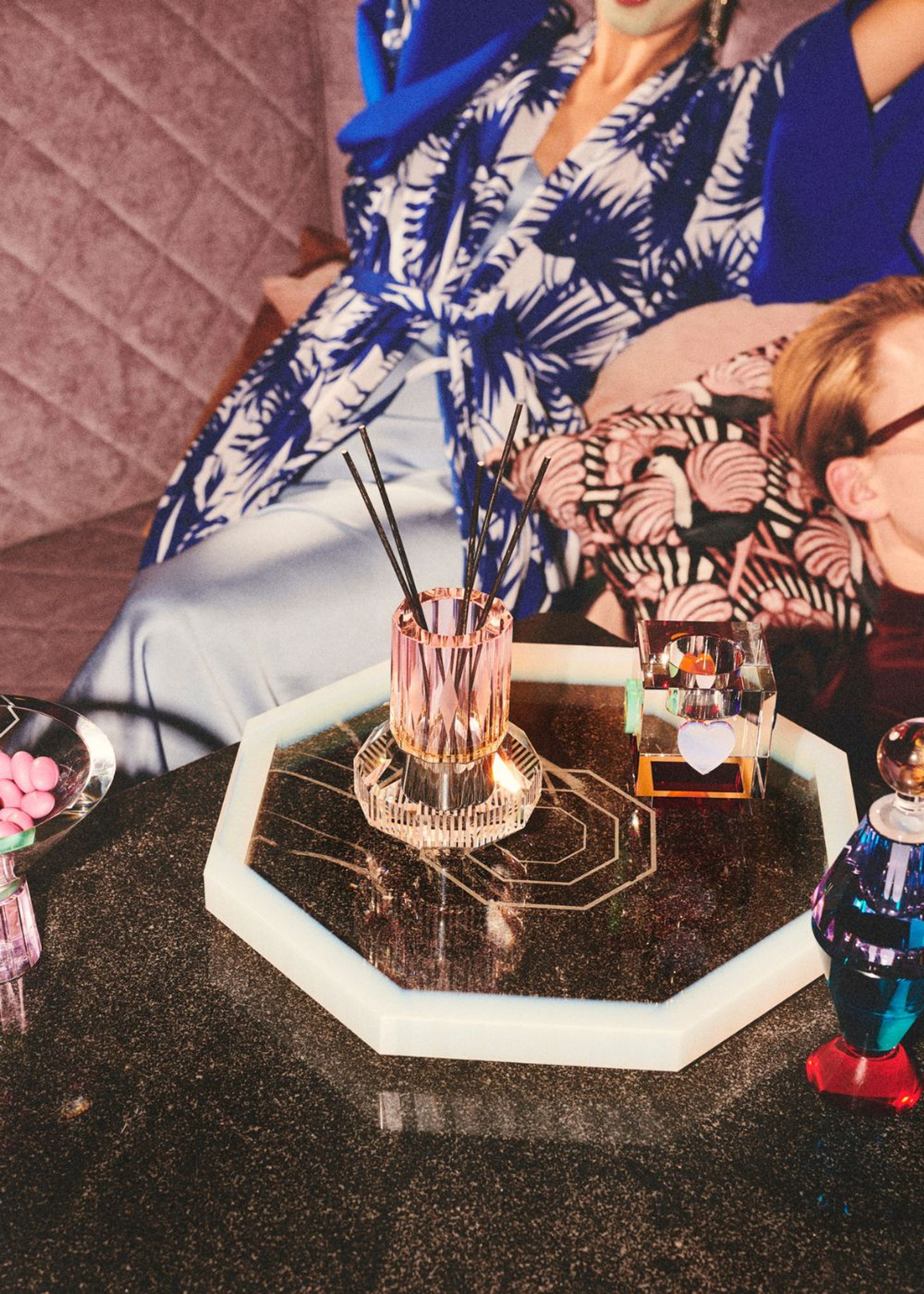 Reflections Copenhagen - Vase - Chicago Diffuser Vase - Rose / Clear