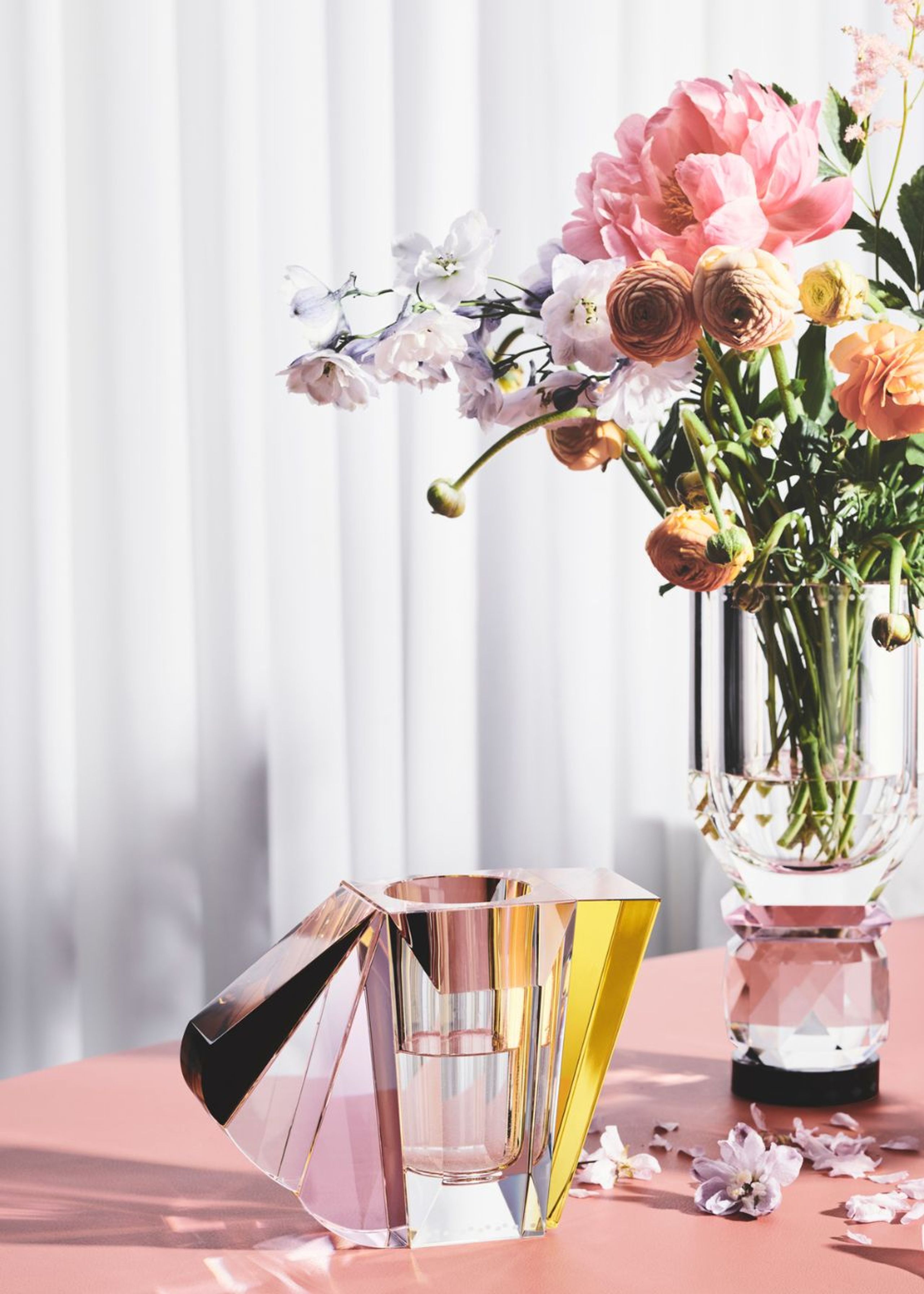 Reflections Copenhagen - Vase - Utah Vase - Clear / Rose