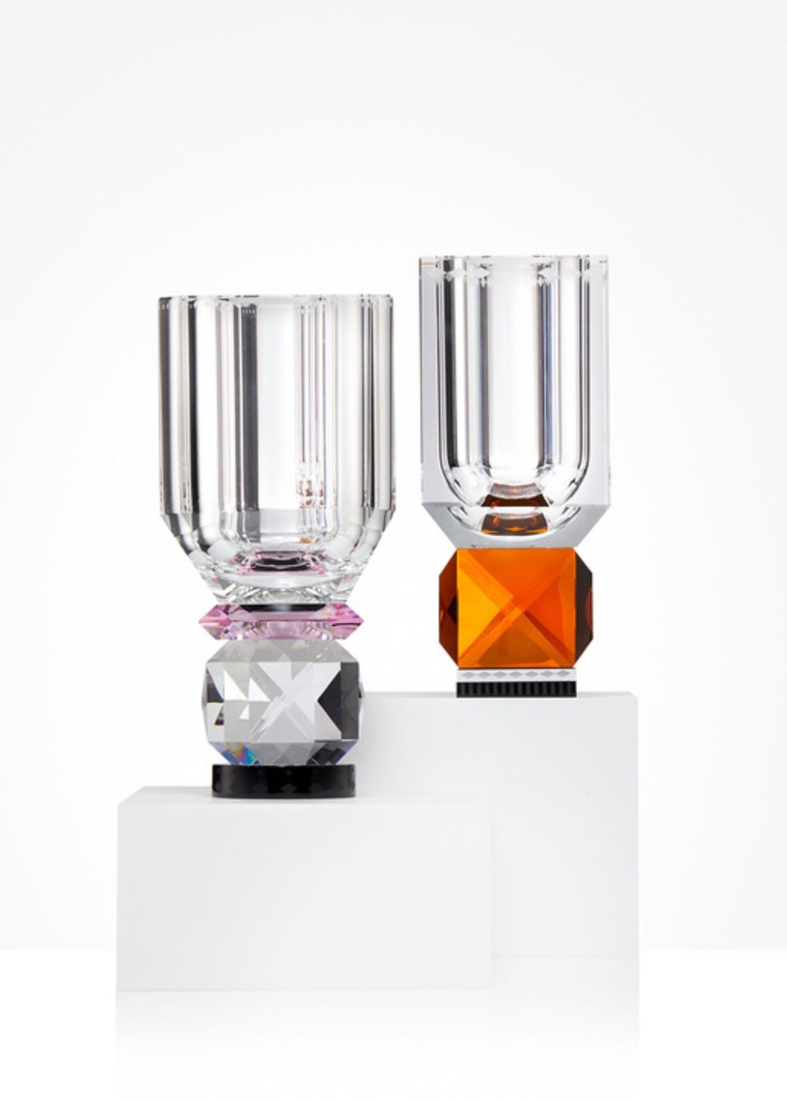 Reflections Copenhagen - Vase - Utah Vase - Clear / Rose