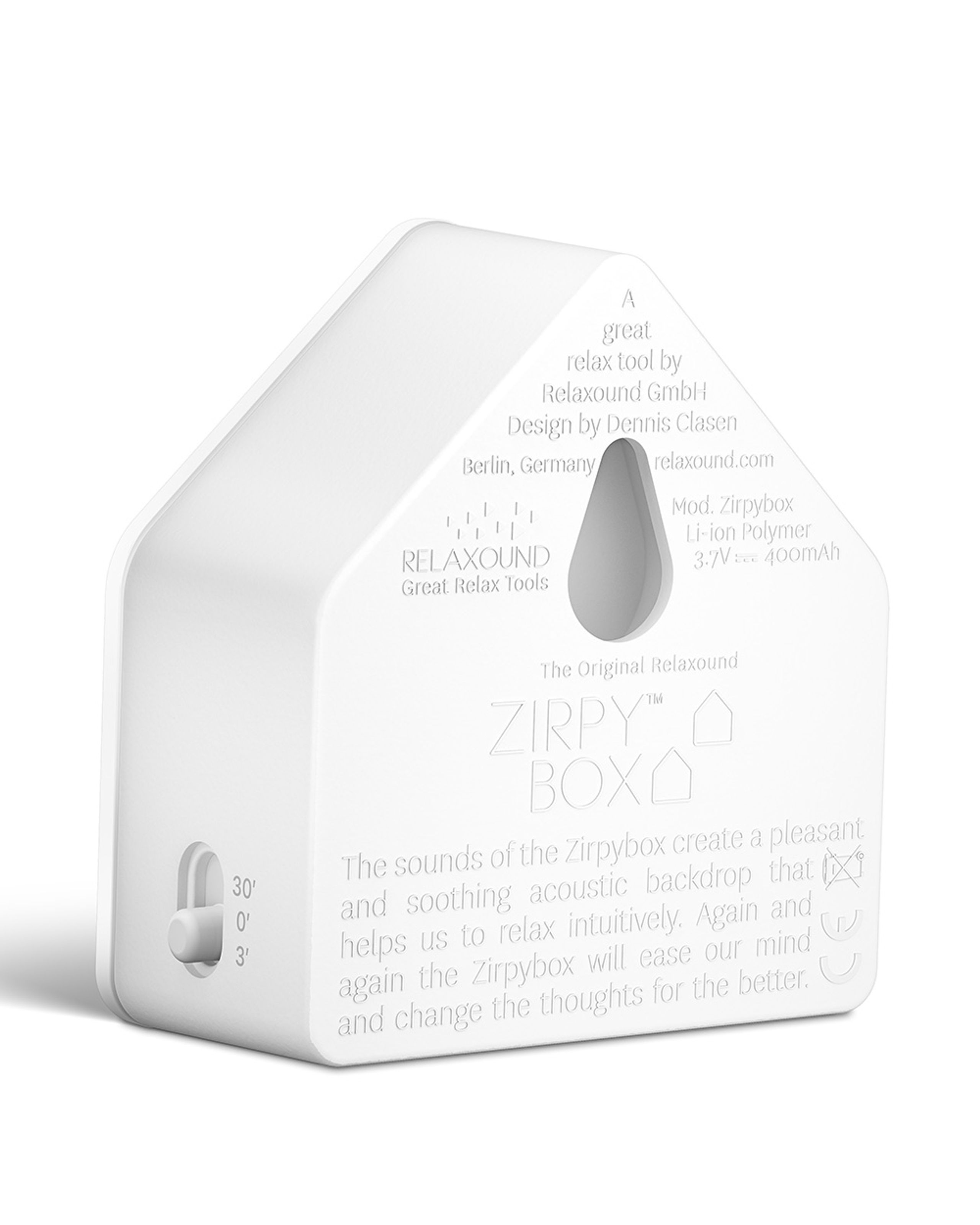 Relaxound - Soundbox - Zirpybox - Set of 2 - White