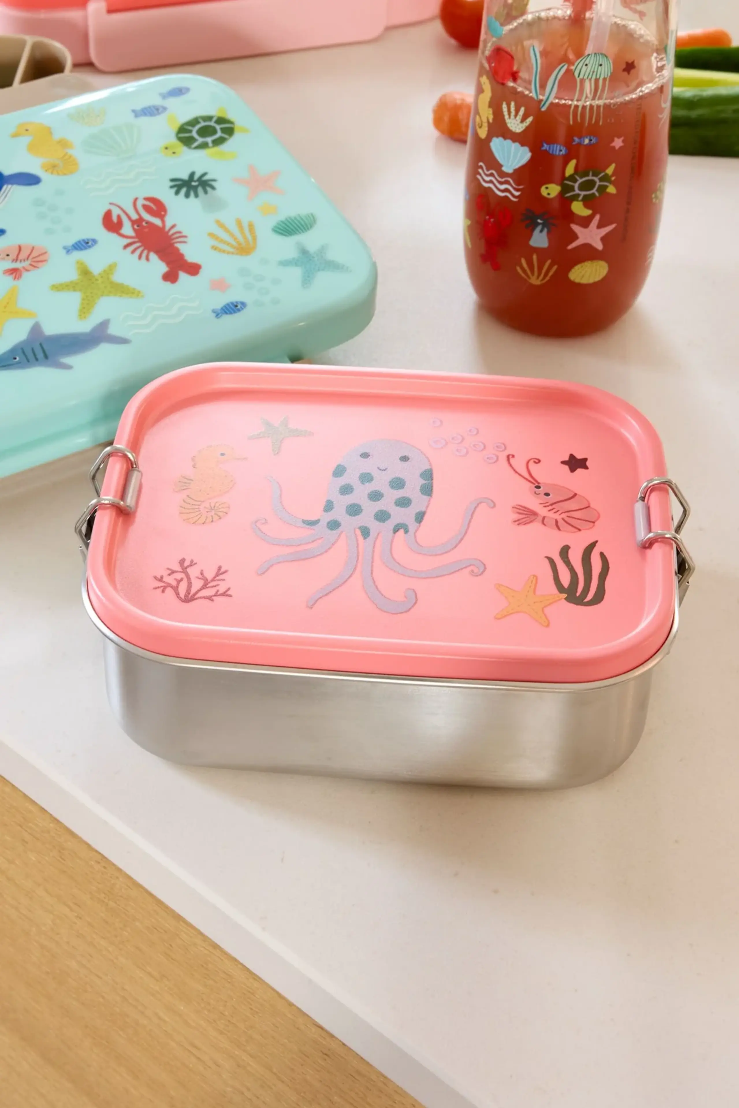 Rice - Dětský box na oběd - Small Stainless Steel Lunchbox - Coral Ocean