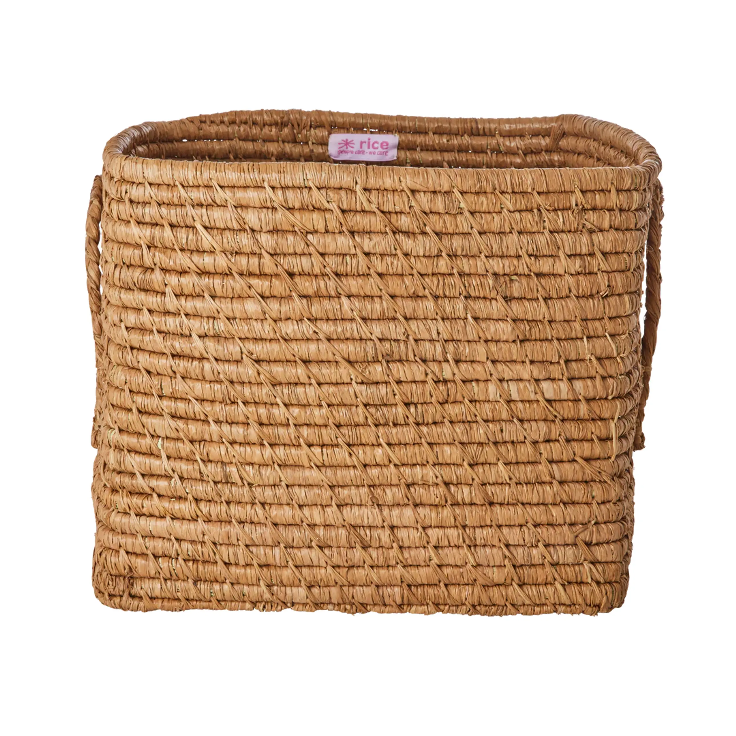Rice - Boîte de rangement pour enfants - Raffia Square Basket - Tea