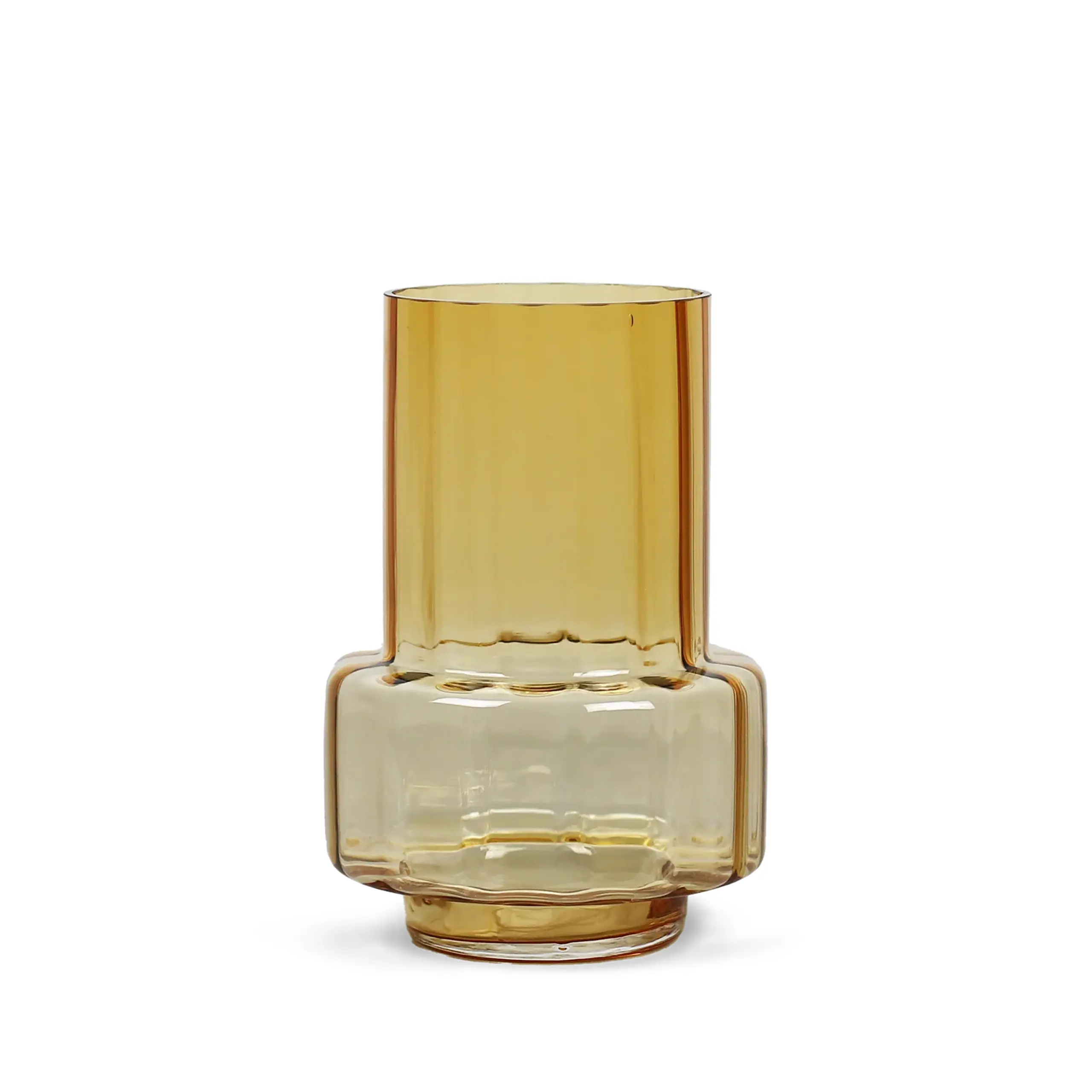 Ro Collection - Vase - Hurricane Reflections No. 26 - Amber