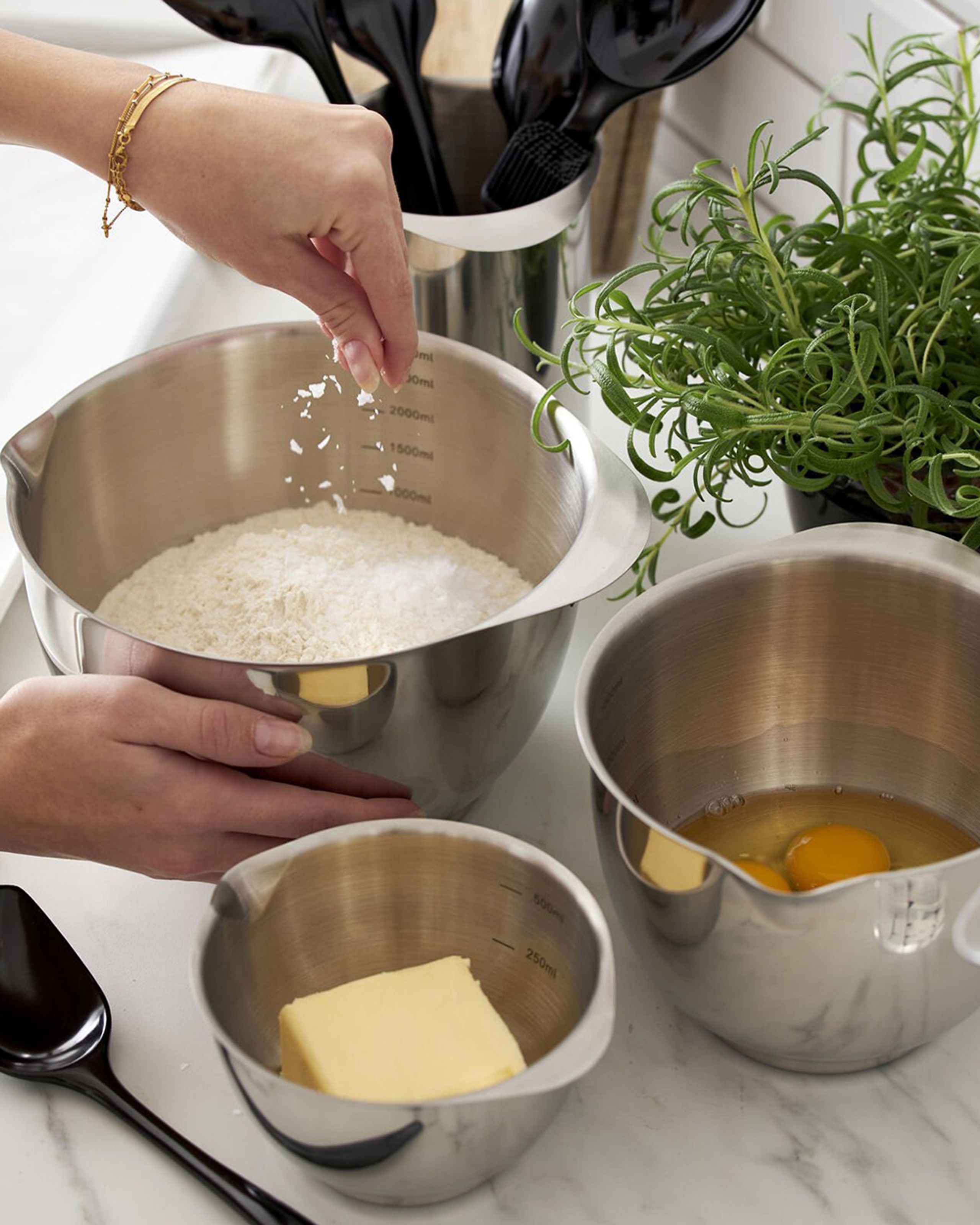 Rosti - Skål - Margrethe Røreskål - Stål - 0,5 Liter