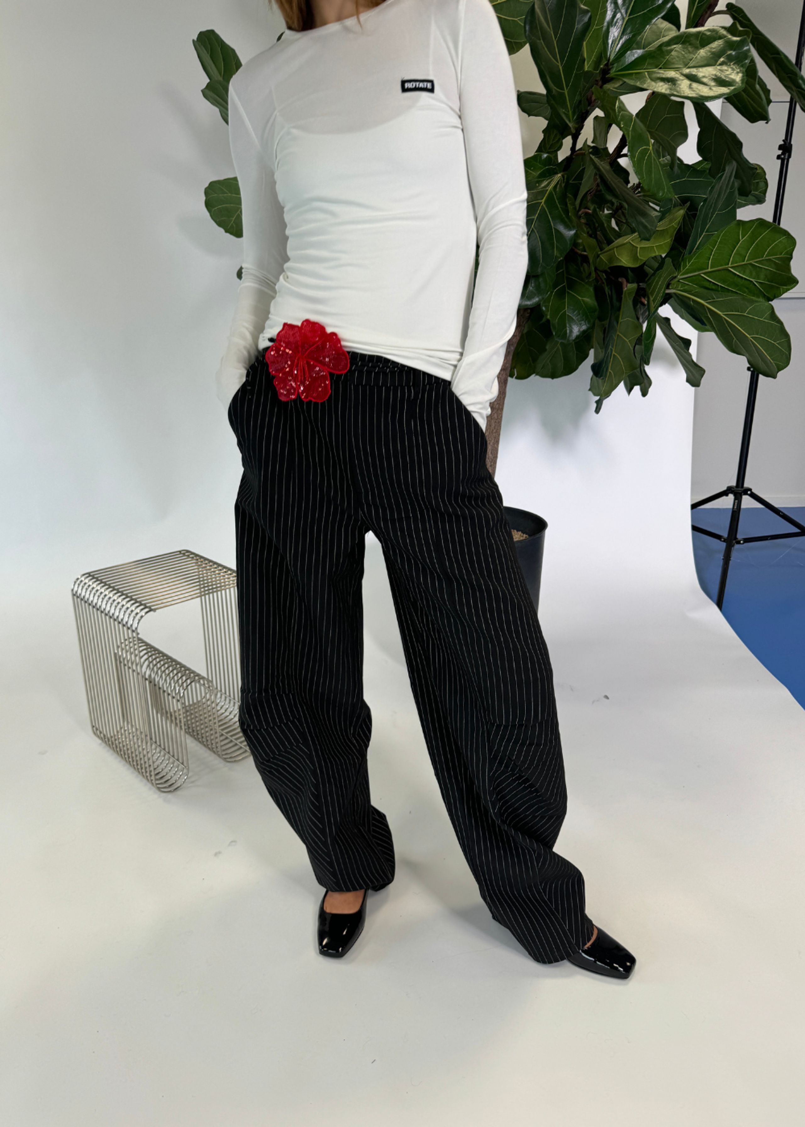 ROTATE by Birger Christensen - Nohavice - Cargo Pants - Tap Shoe Combo