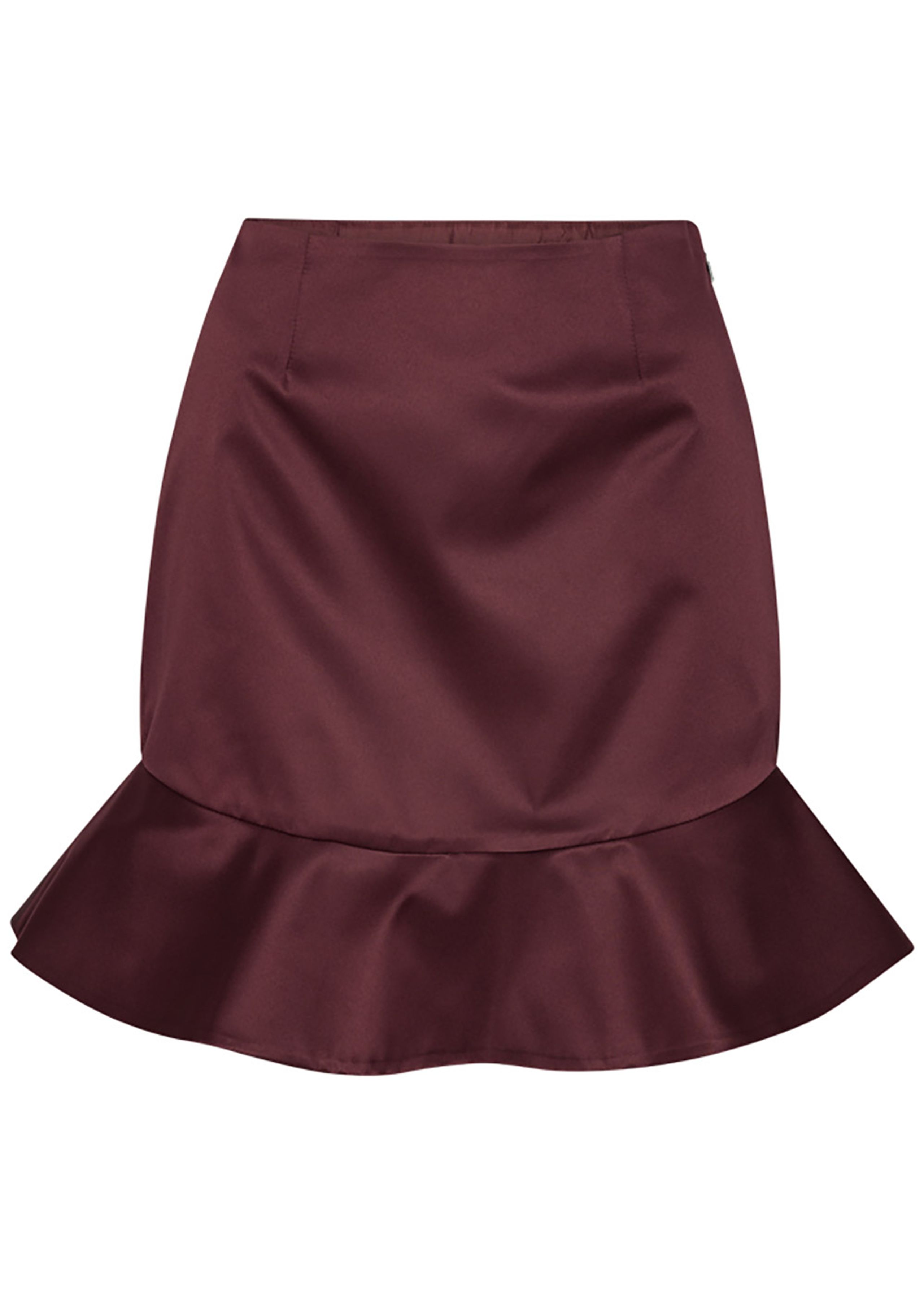 ROTATE by Birger Christensen - Skirt - Satin Mini Skirt - Zinfande