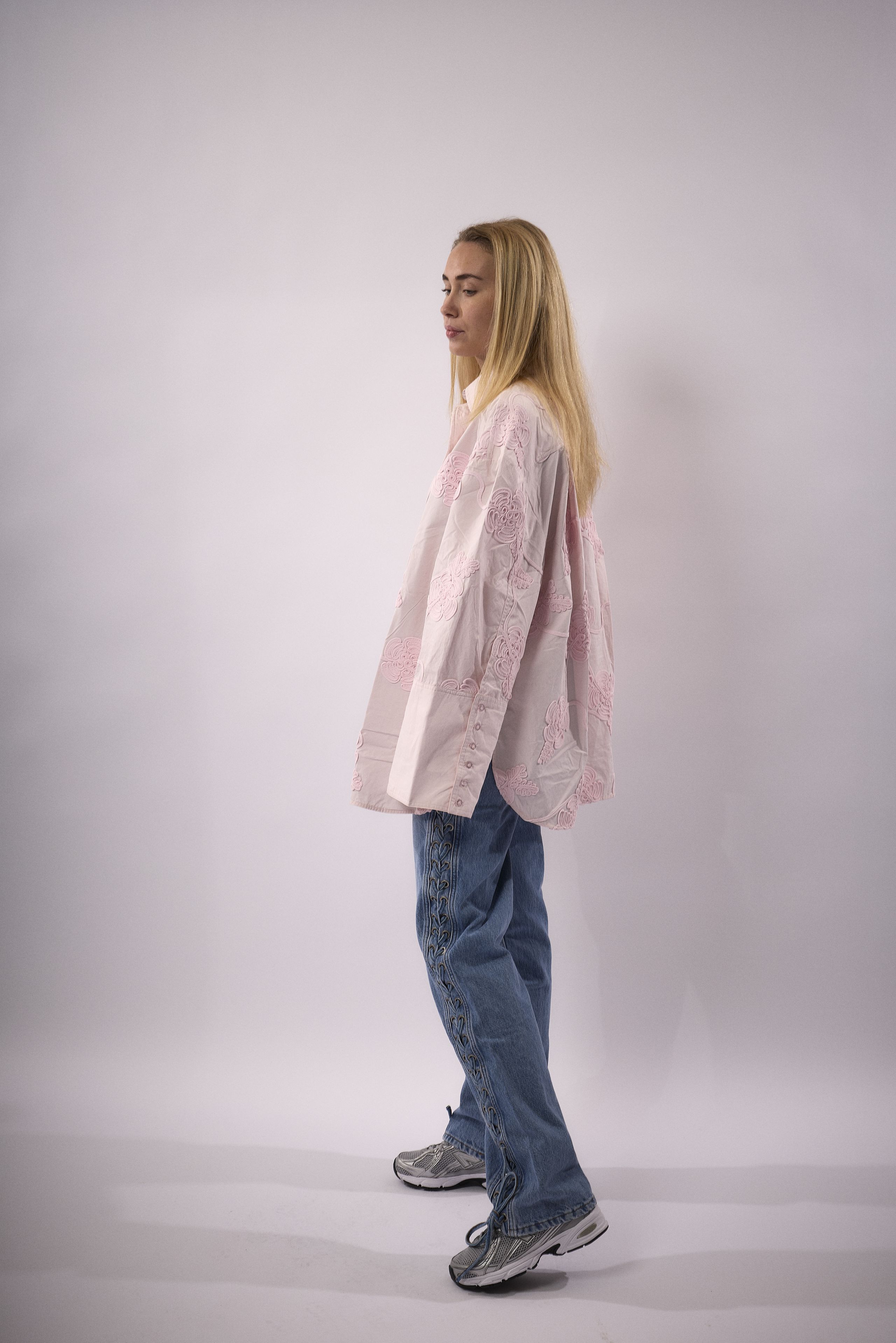 ROTATE by Birger Christensen - Chemise - Flower Oversized Shirt - Orchid Ice
