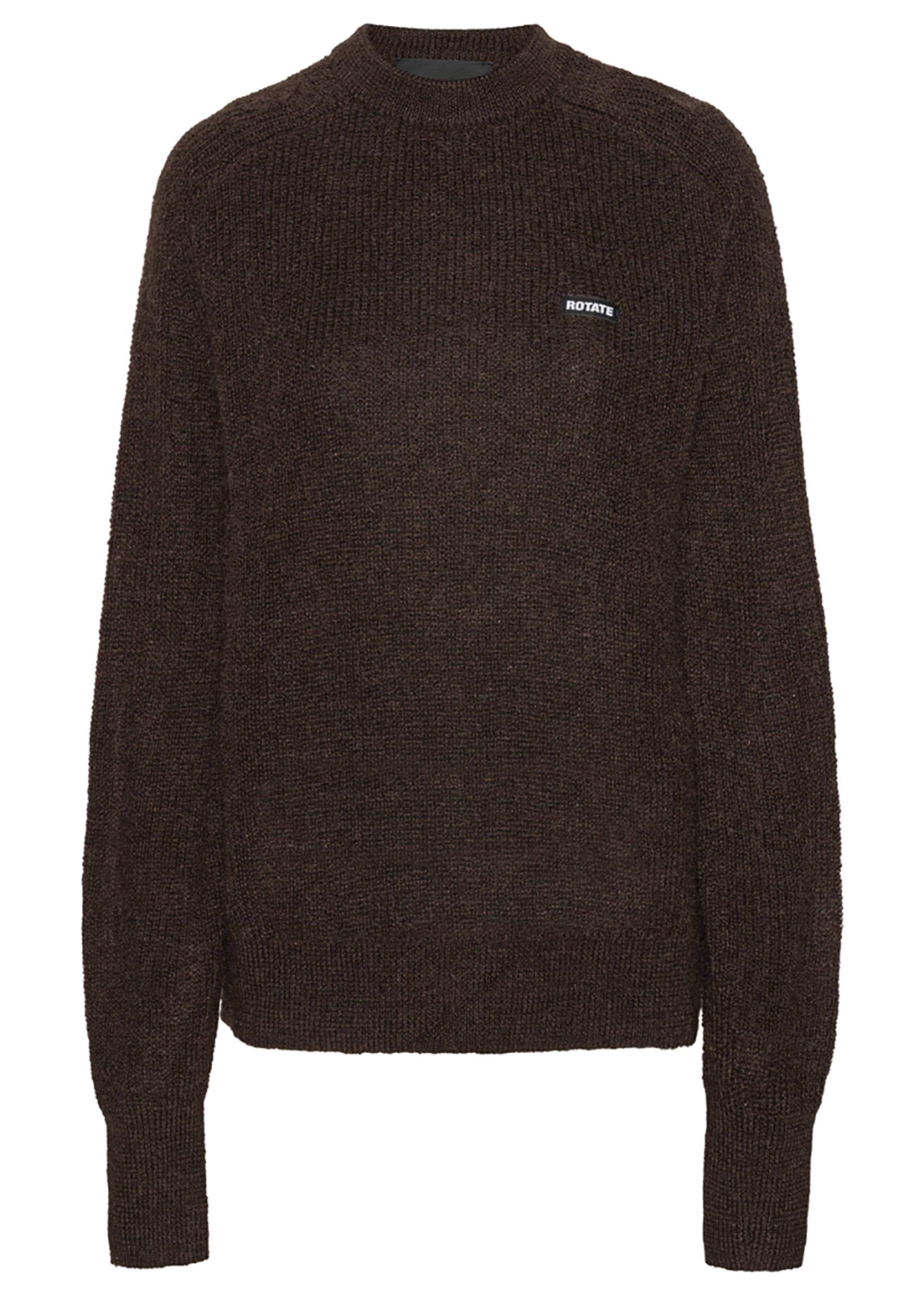 ROTATE by Birger Christensen - Strickware - Light Knit Logo Sweater - Chicory Coffee
