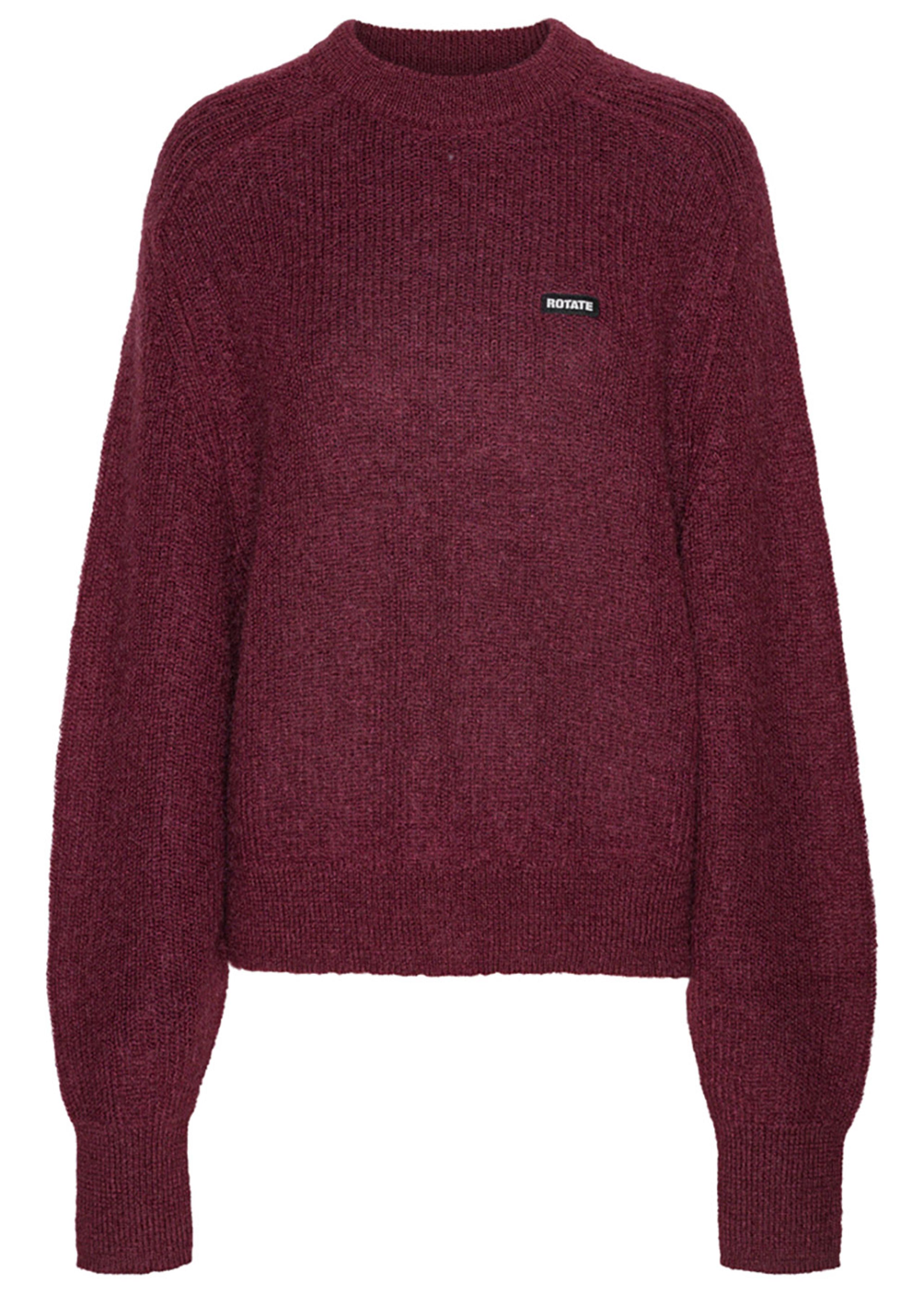 ROTATE by Birger Christensen - Maglia - Light Knit Logo Sweater - Zinfandel