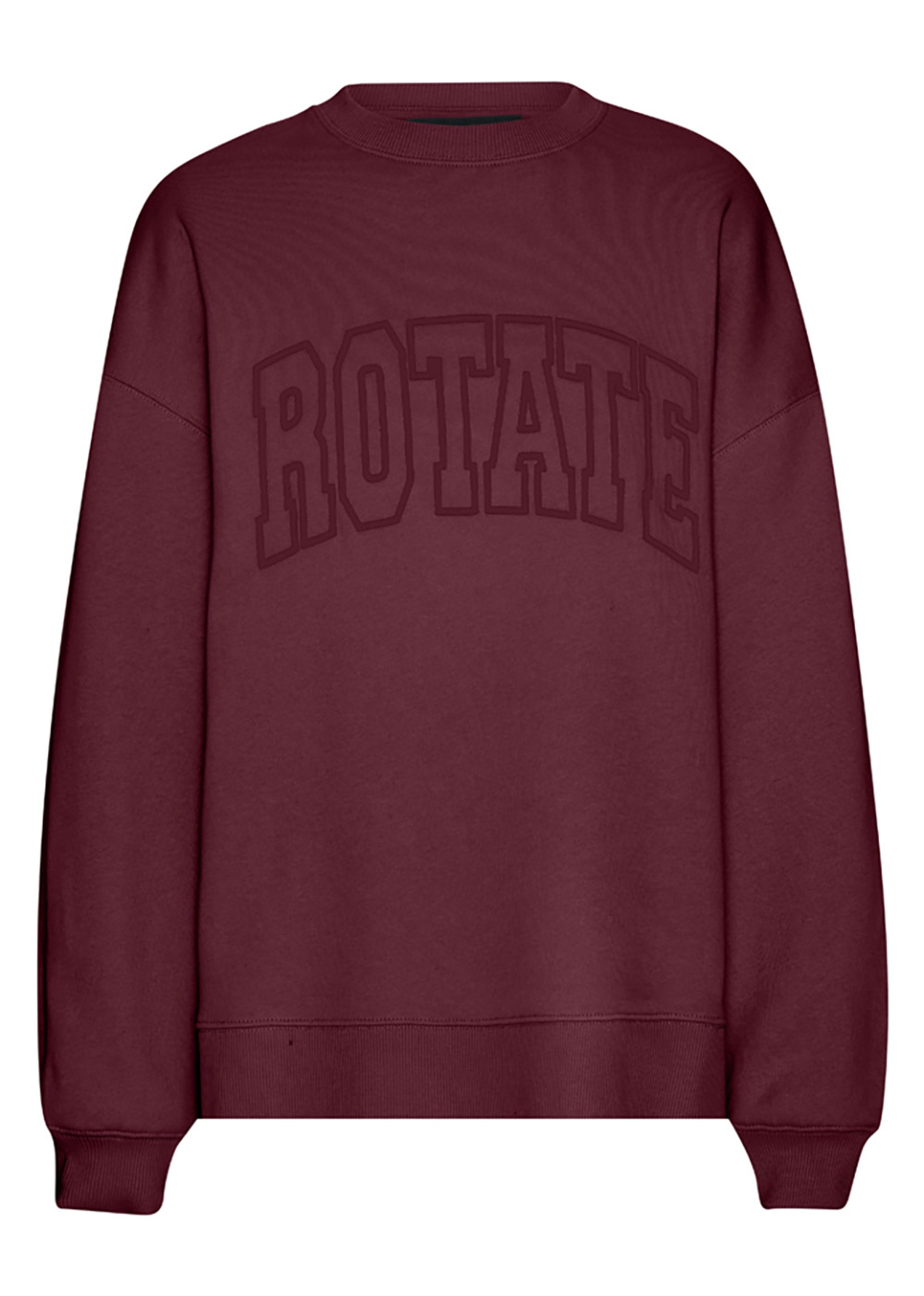 ROTATE by Birger Christensen - Sweatshirt - Heavy Sweat Crewneck - Zinfandel