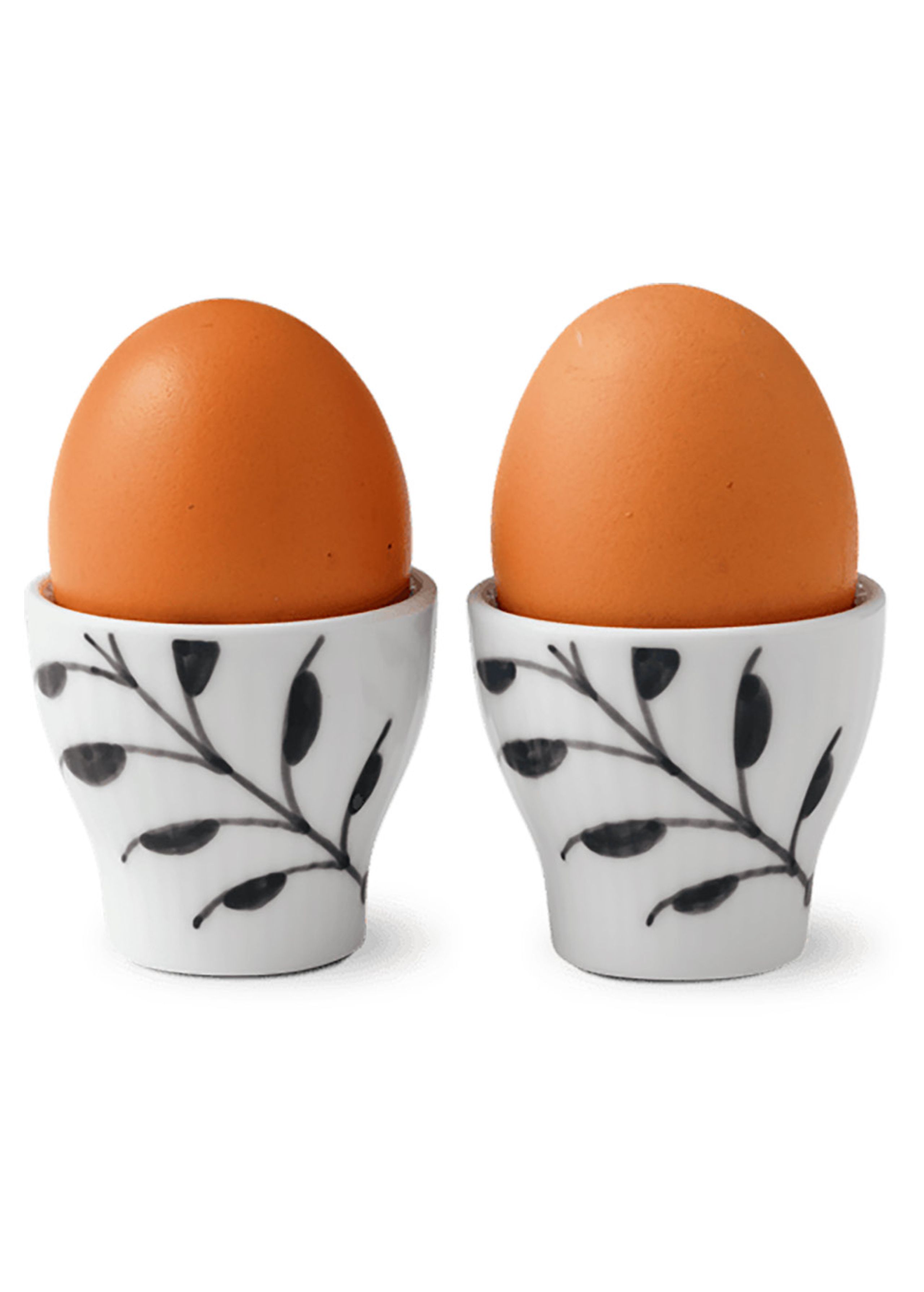 Royal Copenhagen - Egg cup - Black Fluted Mega - Egg Cup - Egg Cups 2 pcs