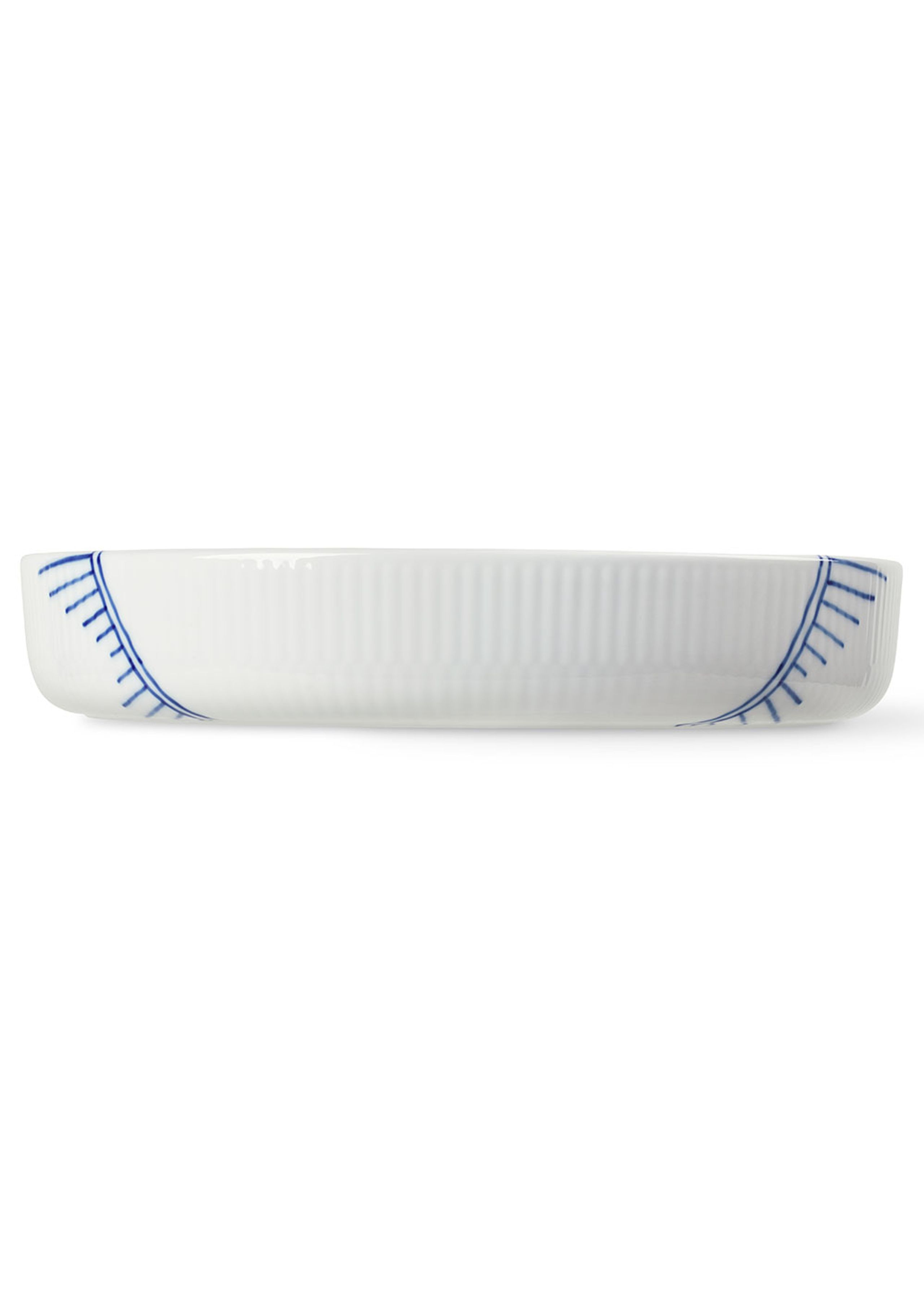Royal Copenhagen - Baking dish - Blå Mega Riflet - Ovnfast Fad - Rundt, 27 cm