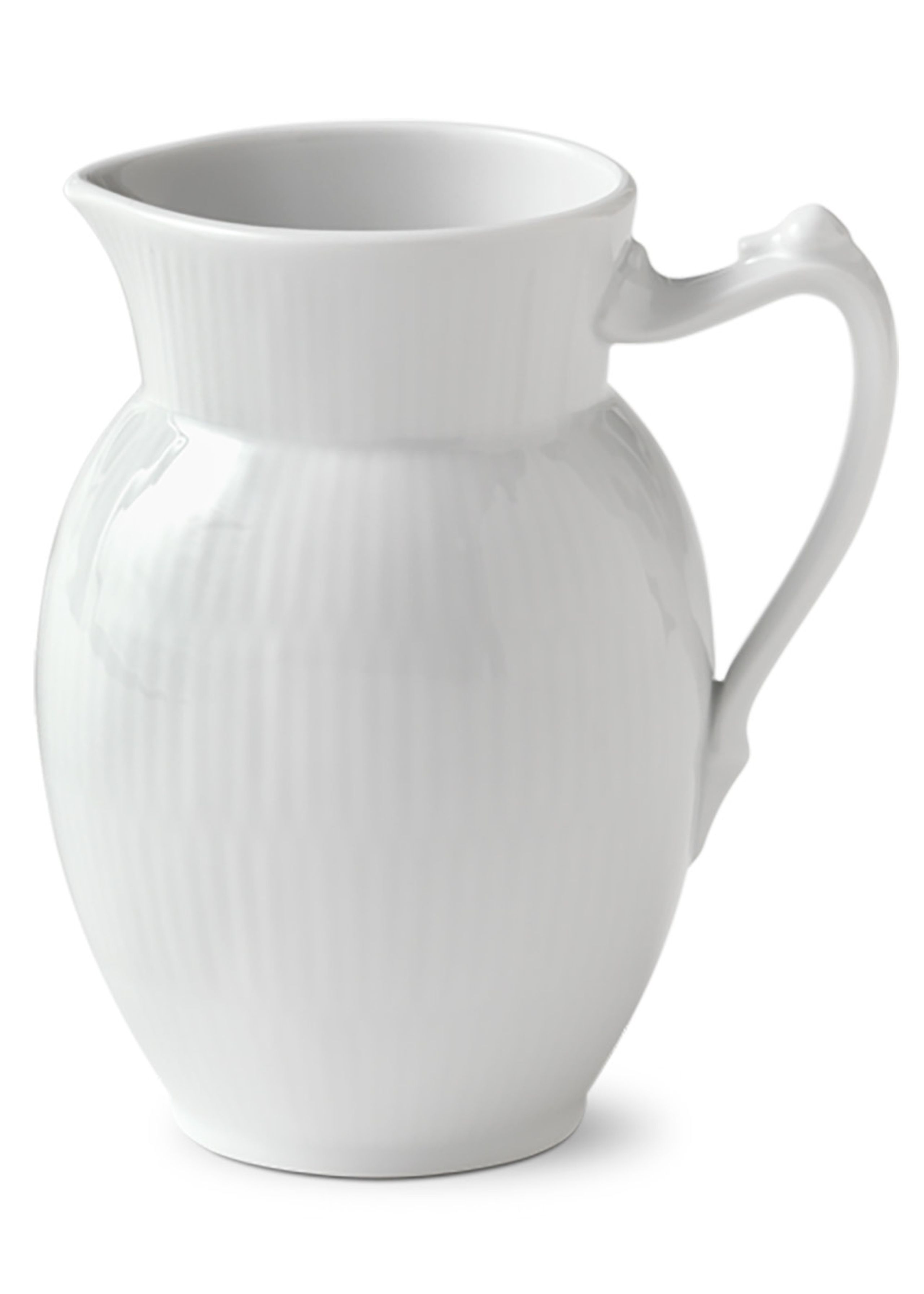 Royal Copenhagen - Kan - White Fluted - Kannen - Jug - 38 cl