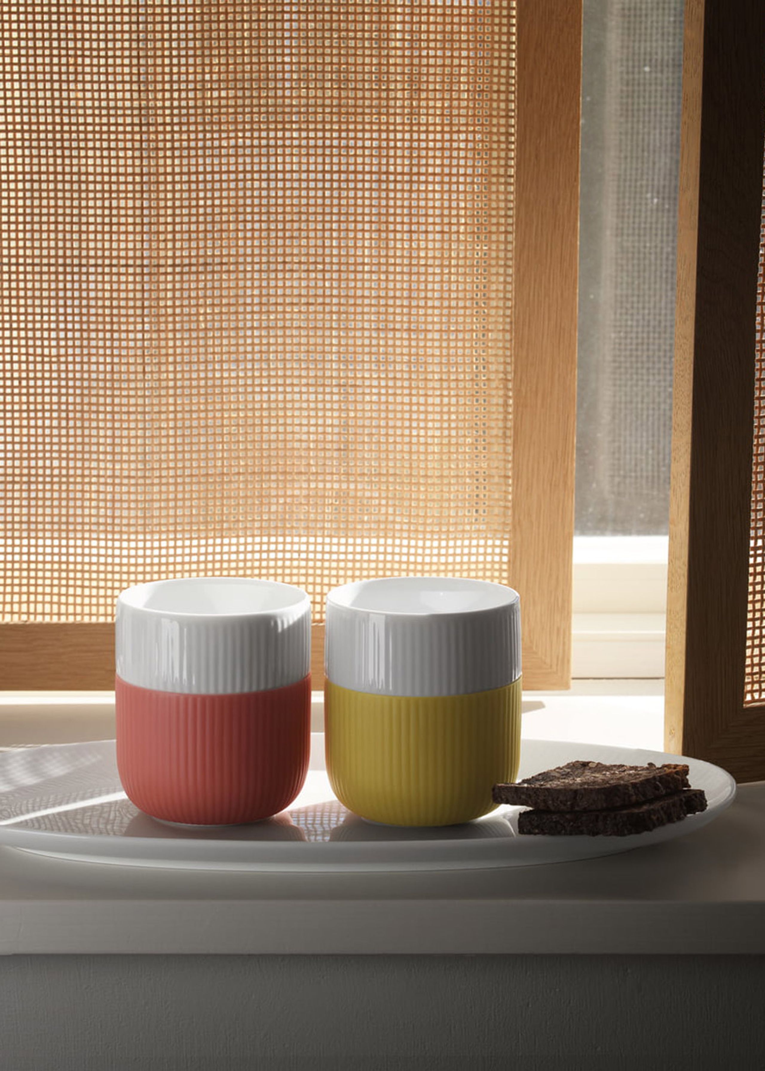 Royal Copenhagen - Krus - Riflet Contrast Krus - Mega blå