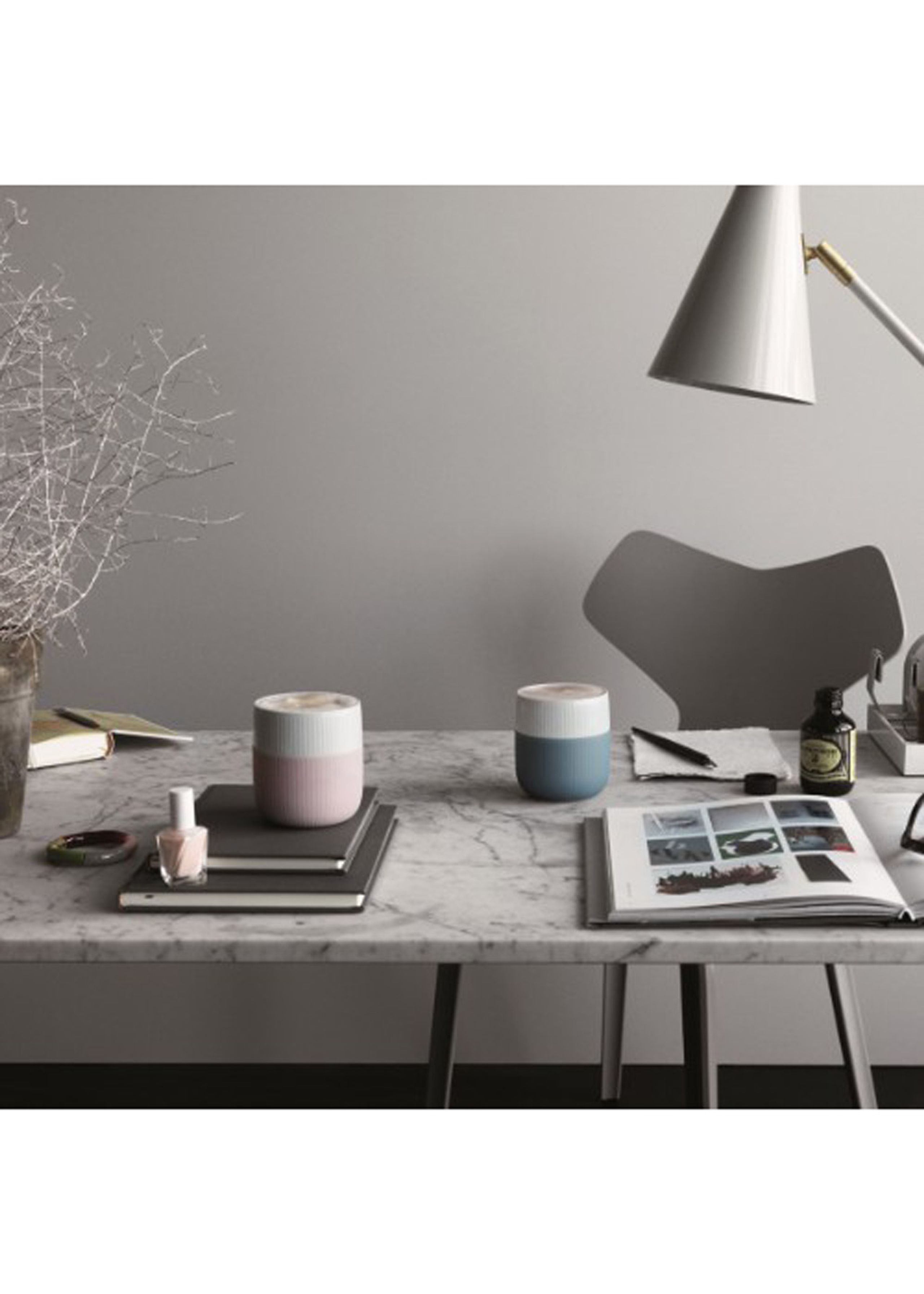 Royal Copenhagen - Hrnek - Riflet Contrast Mug - Petroleum