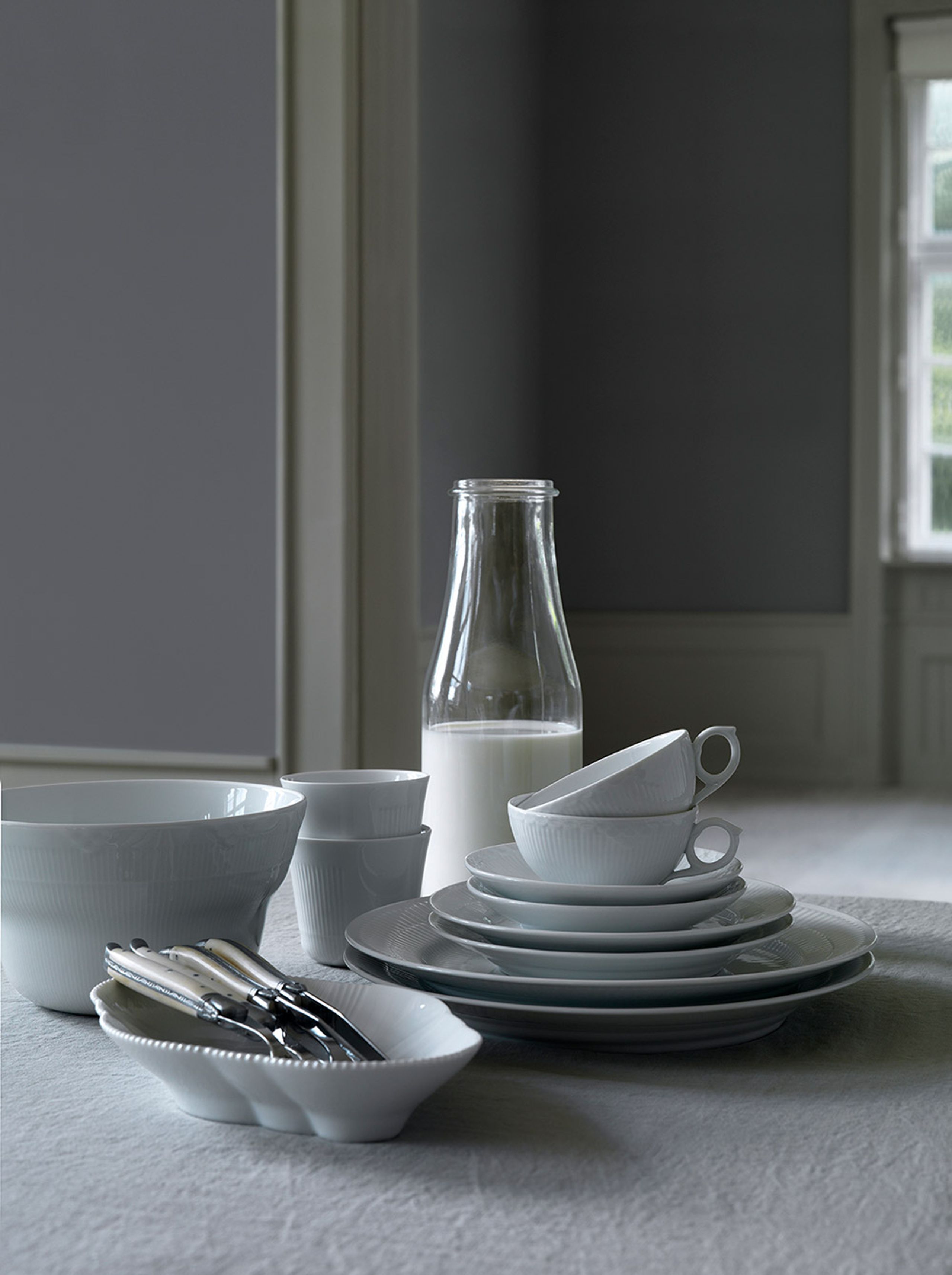 Royal Copenhagen - Plate - White Fluted - Plate - 22 cm