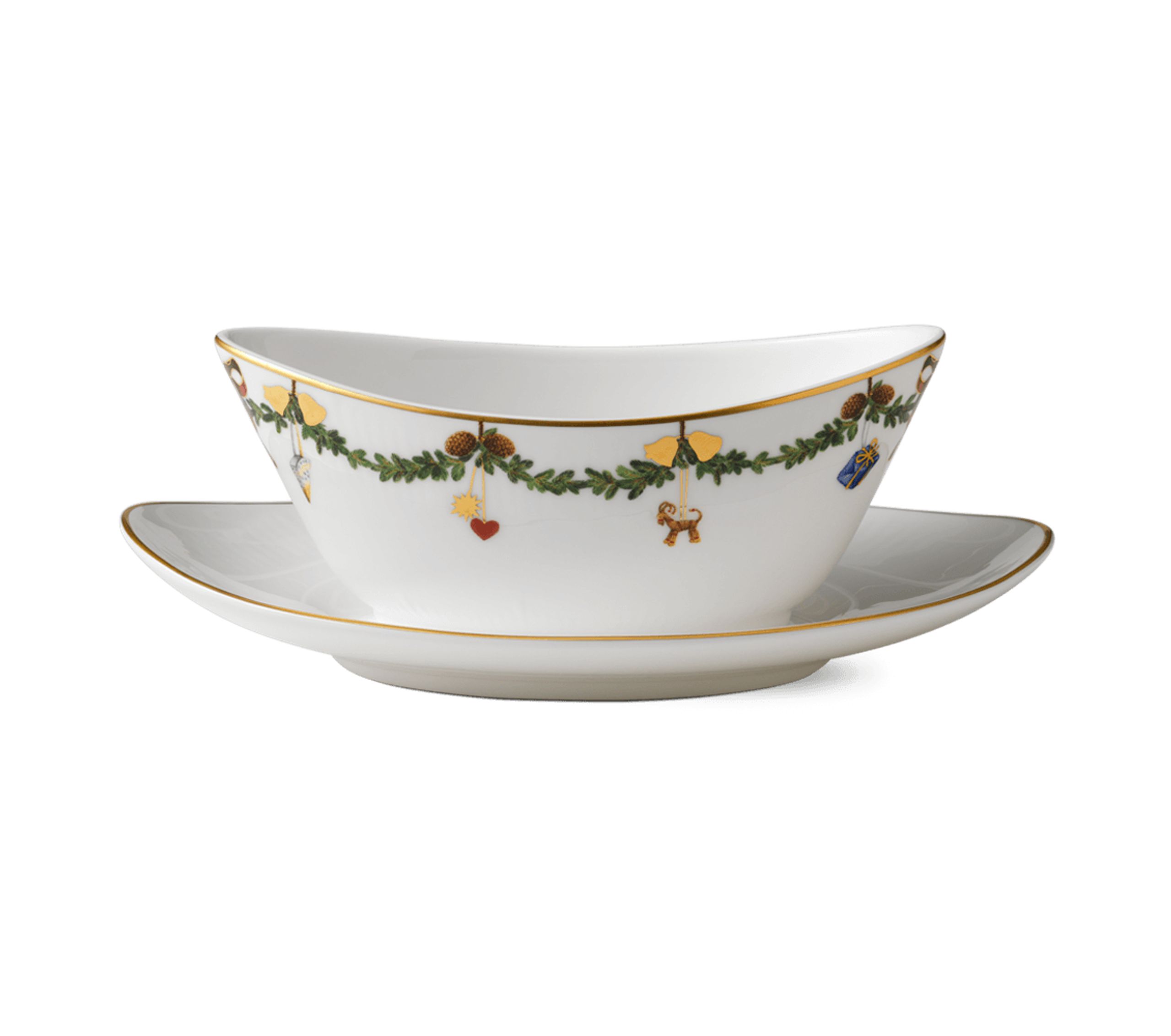 Royal Copenhagen - Schaal - Star Ribbed Christmas - Serving bowls - Sauce bowl