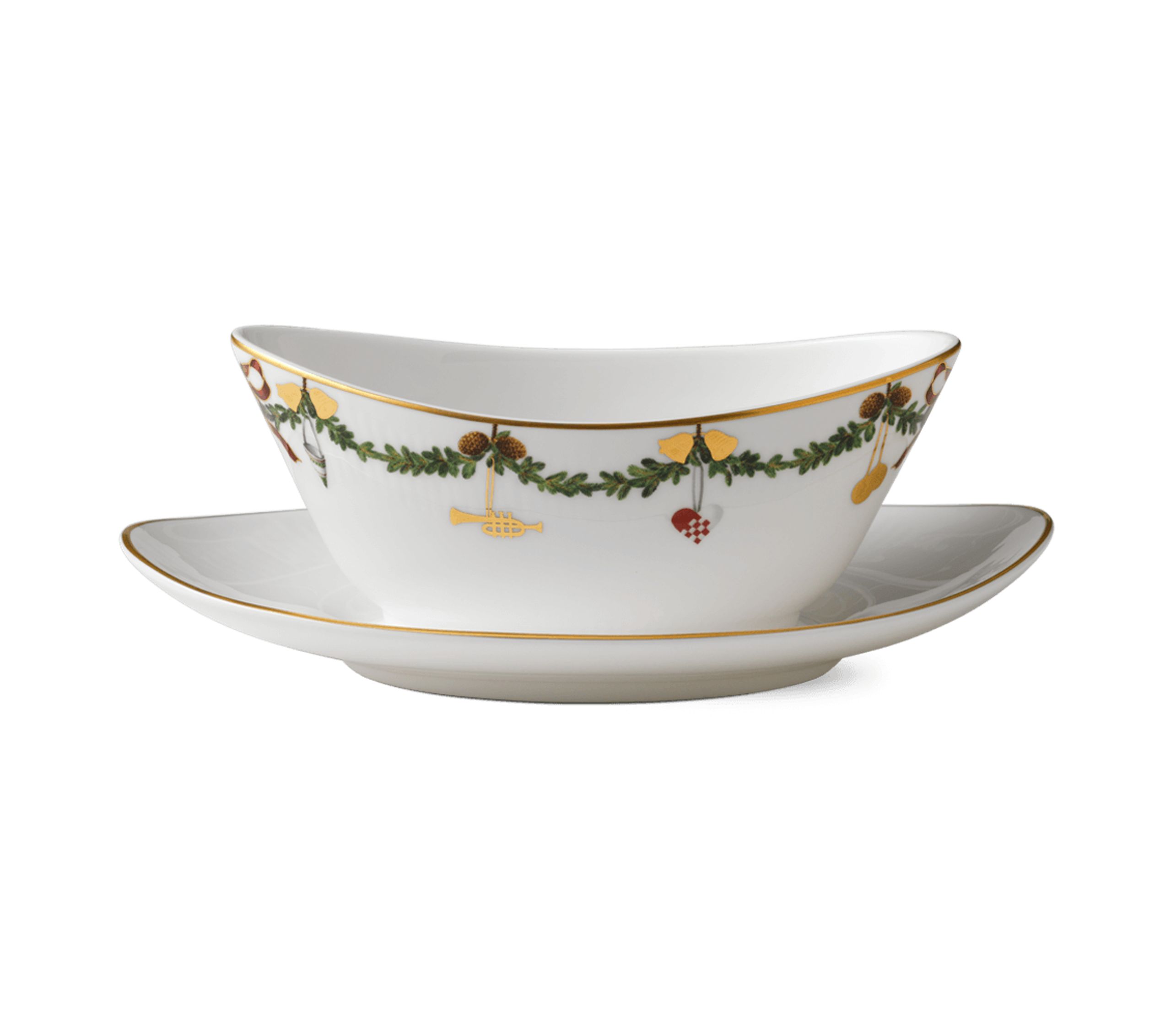 Royal Copenhagen - Schaal - Star Ribbed Christmas - Serving bowls - Sauce bowl
