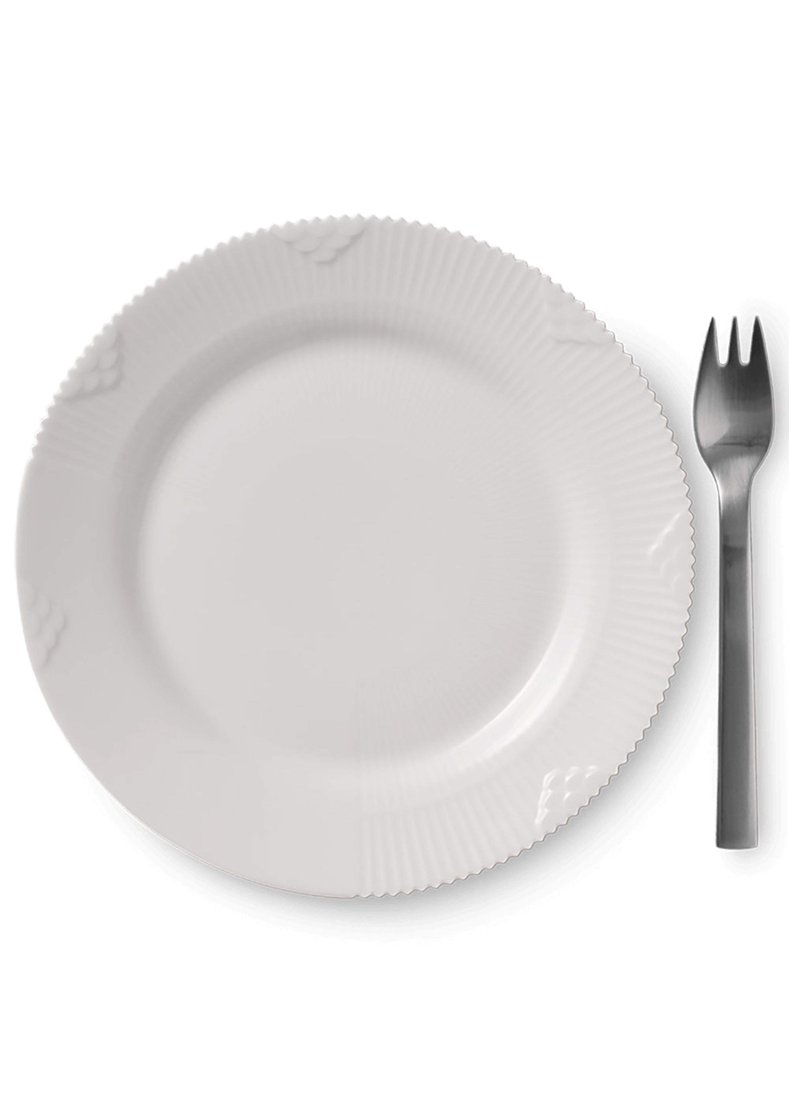 Royal Copenhagen - Plate - White Elements - Plates - Plate - 19 cm