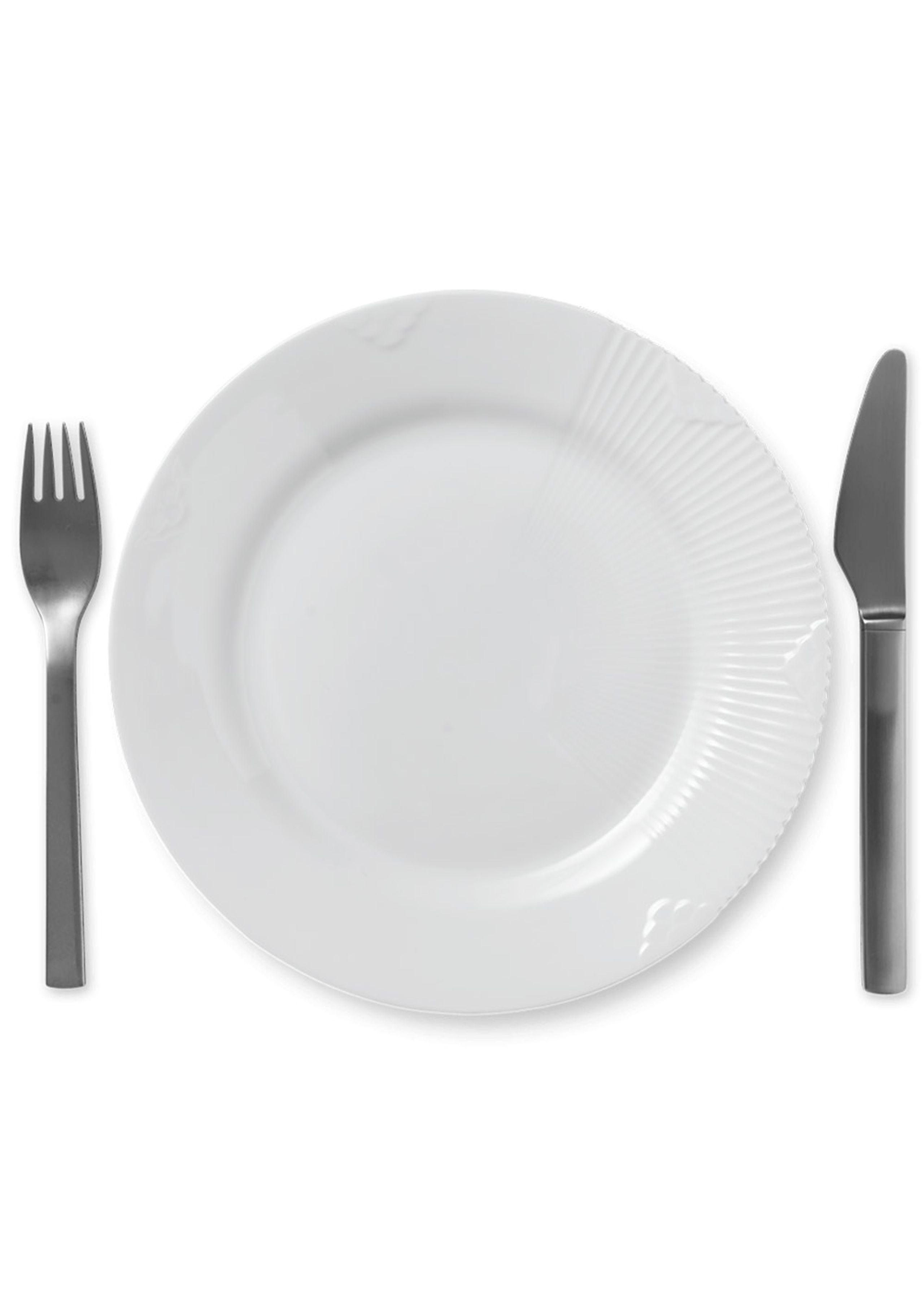 Royal Copenhagen - Plate - White Elements - Plates - Plate - 22 cm