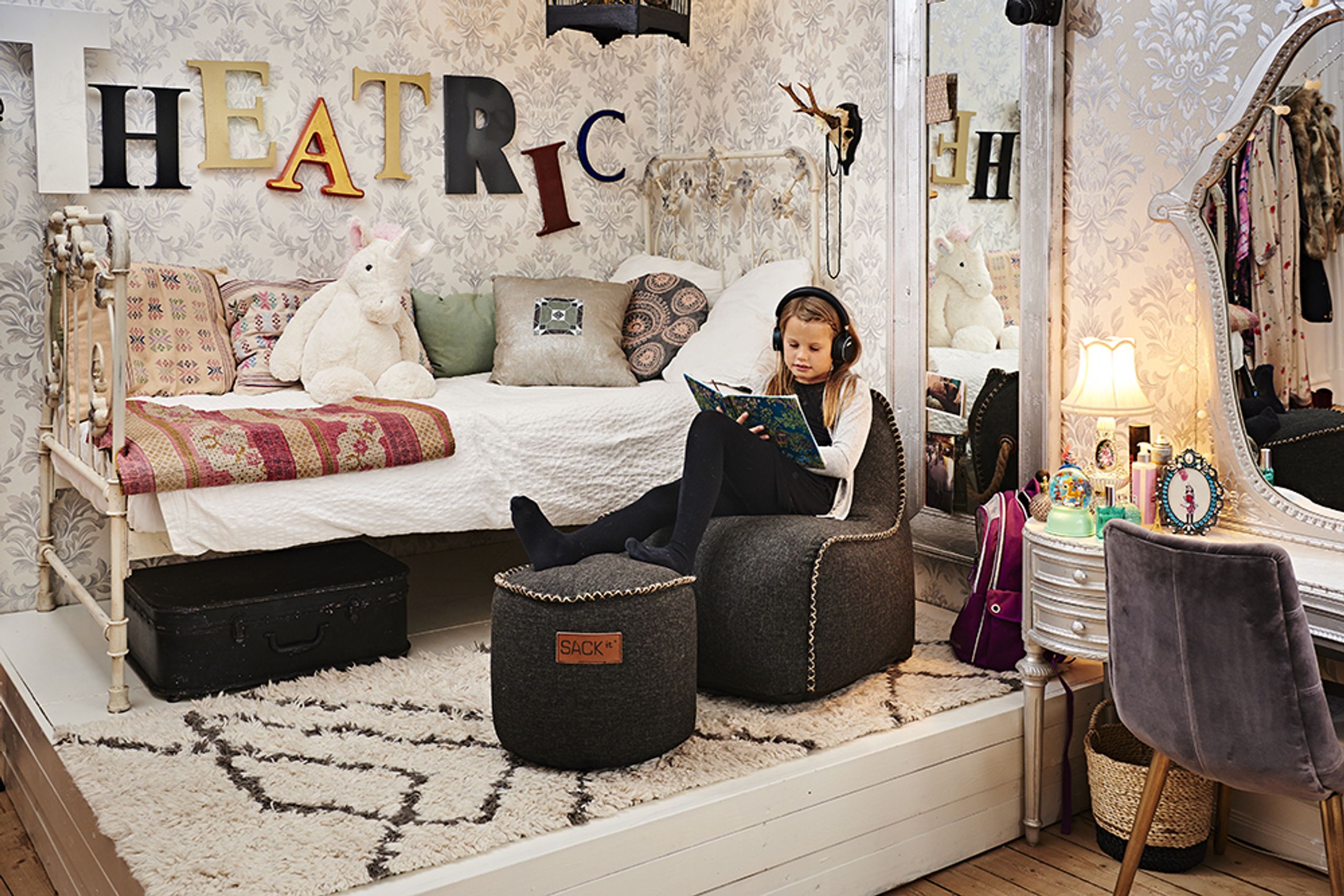 SACKit - Children's Pouf - Cobana Junior Pouf - Cobana Grey