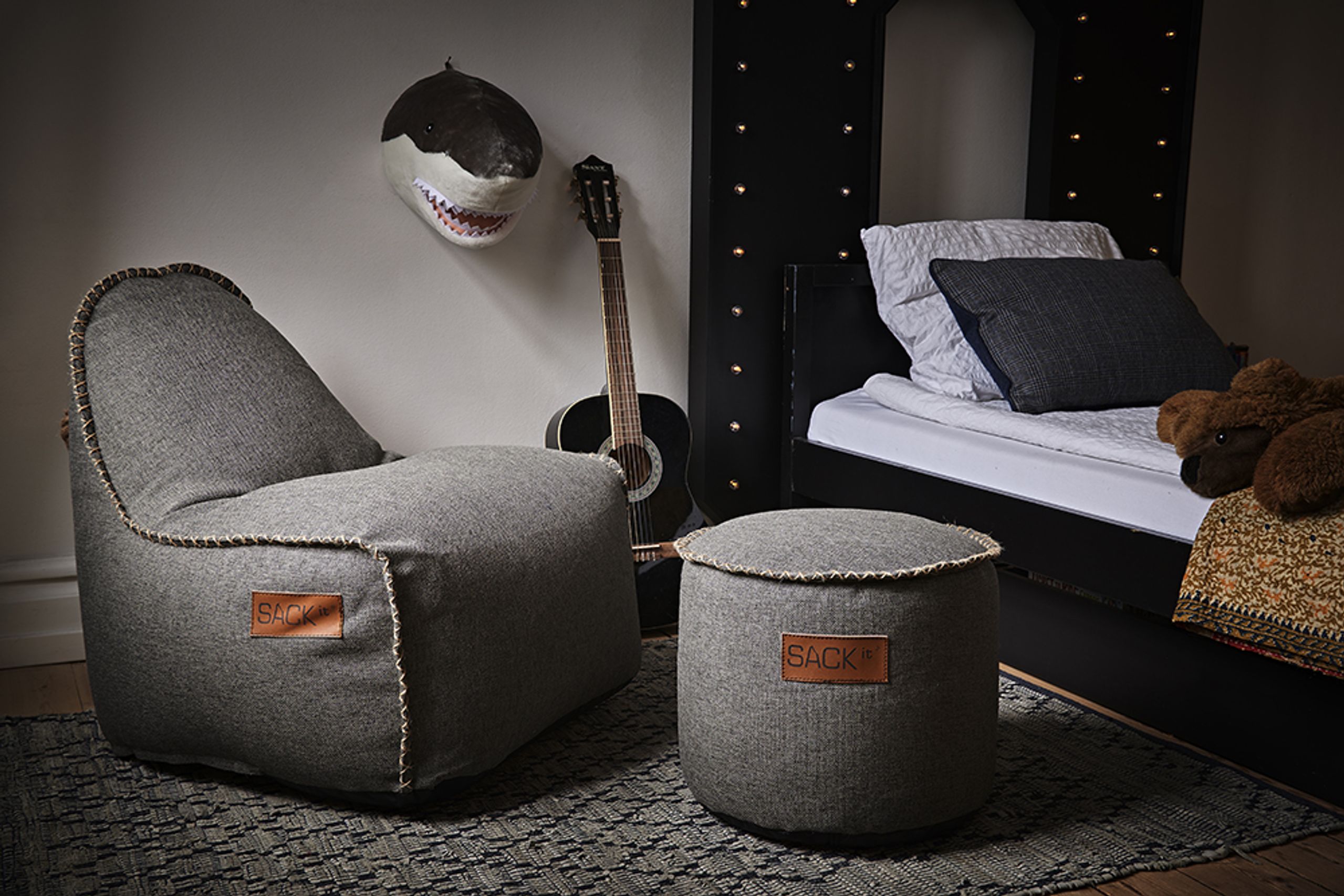 SACKit - Children's Pouf - Cobana Junior Pouf - Cobana Grey