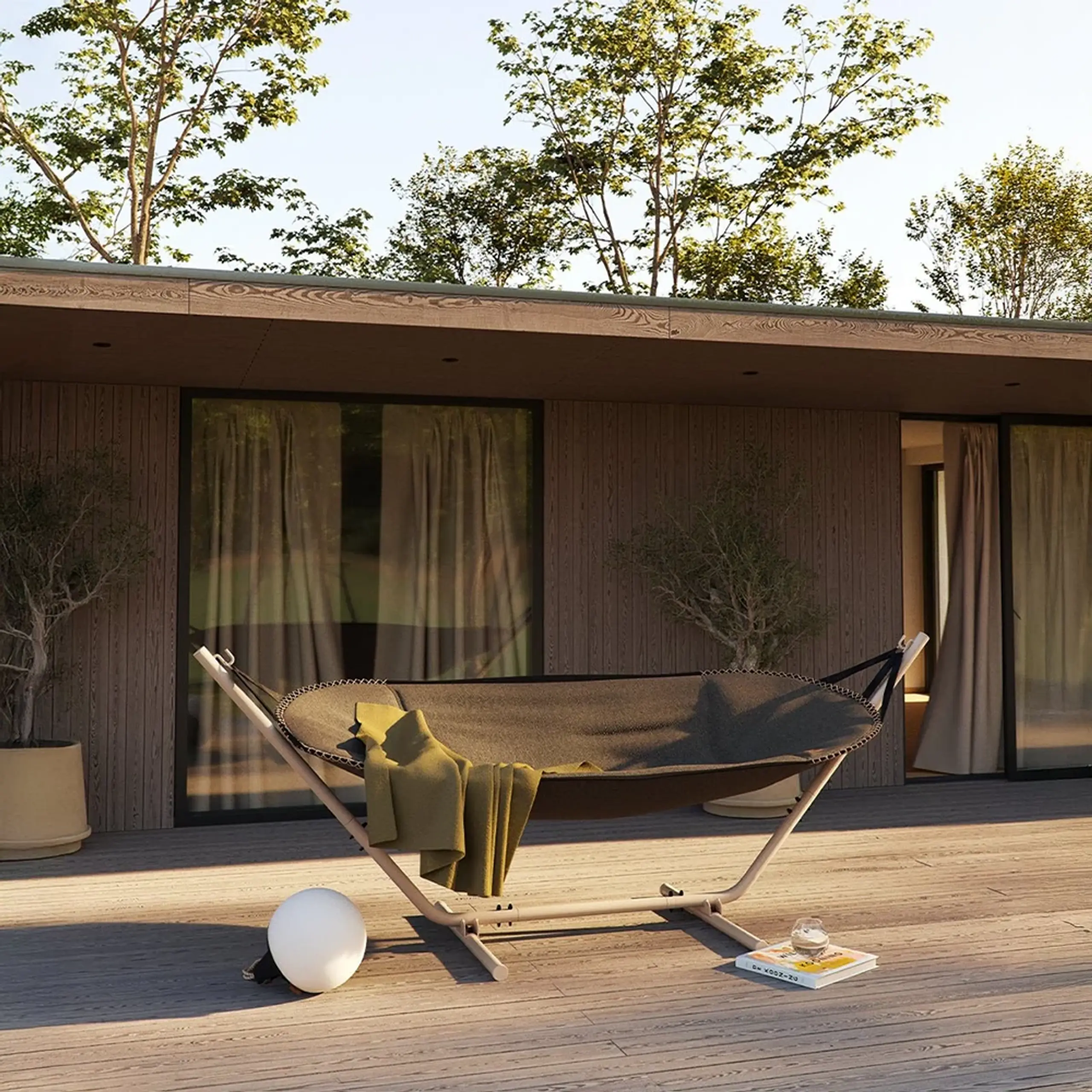 SACKit - Hängematte - Cobana Hammock - Kirra Indigo / Taupe Alu Frame