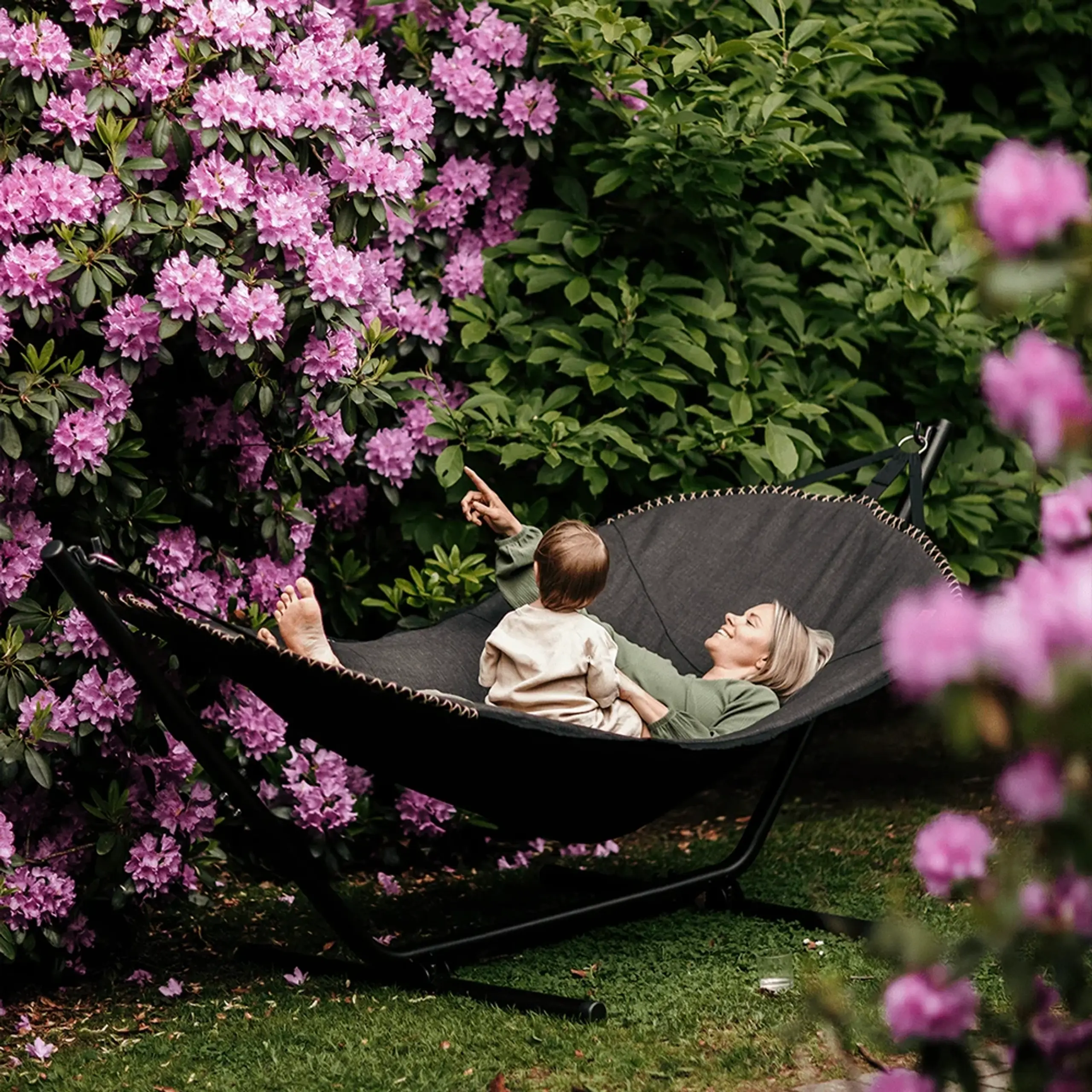 SACKit - Hängematte - Cobana Hammock - Kirra Indigo / Taupe Alu Frame
