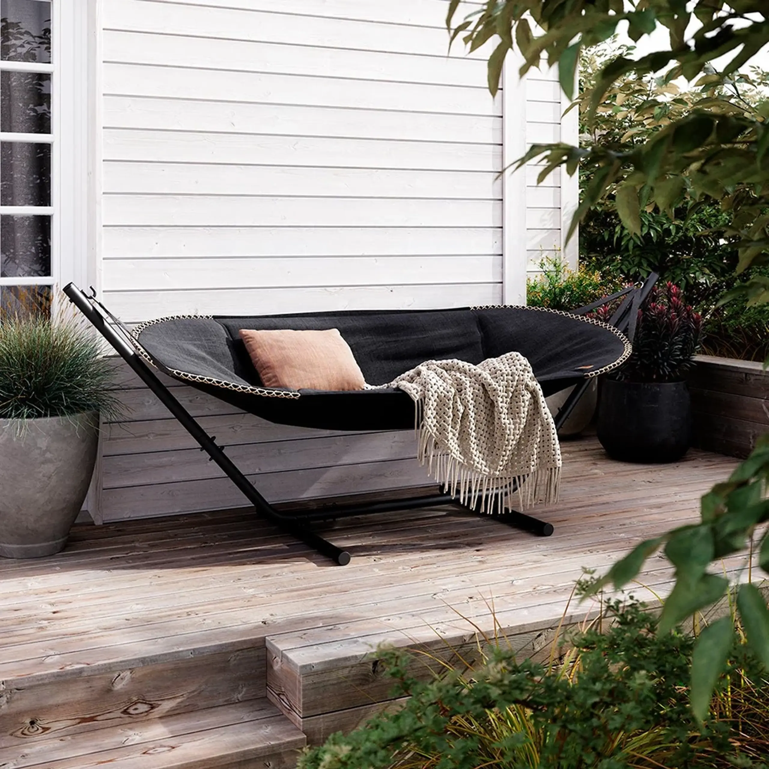 SACKit - Hängematte - Cobana Hammock - Kirra Indigo / Taupe Alu Frame