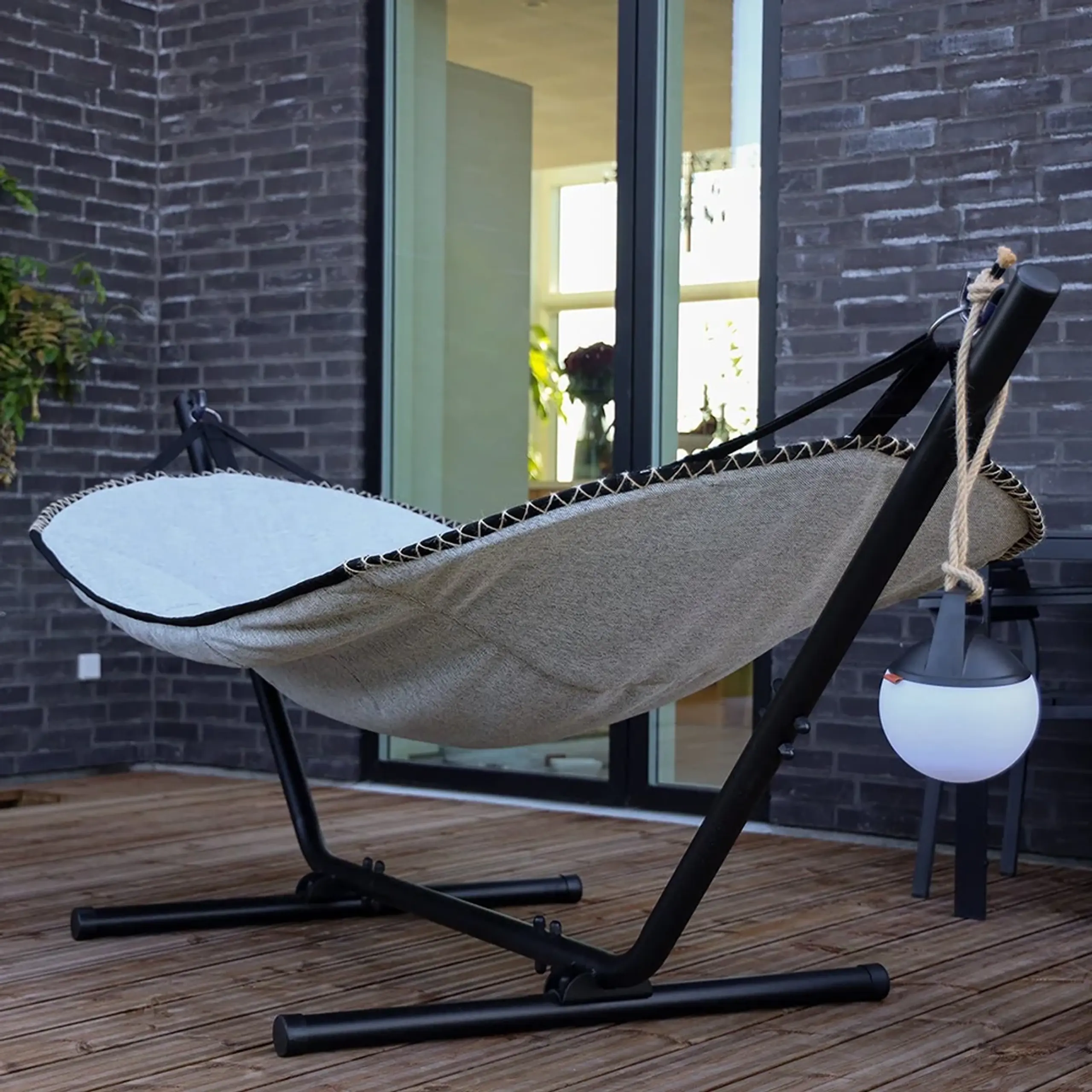 SACKit - Hängematte - Cobana Hammock - Kirra Indigo / Taupe Alu Frame