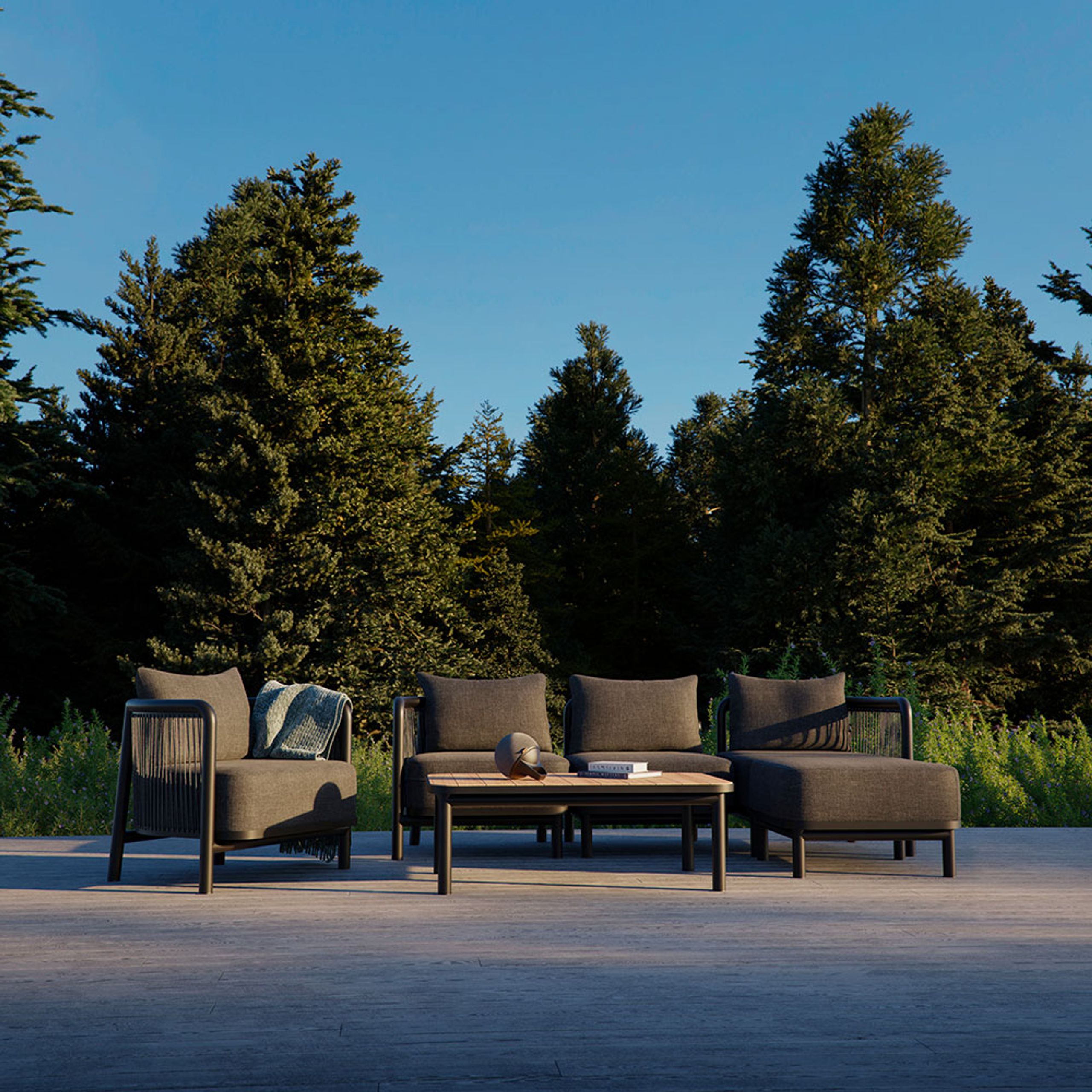 SACKit - Coffee table - Kirra Coffee Table - Black - Without Accessory Fit