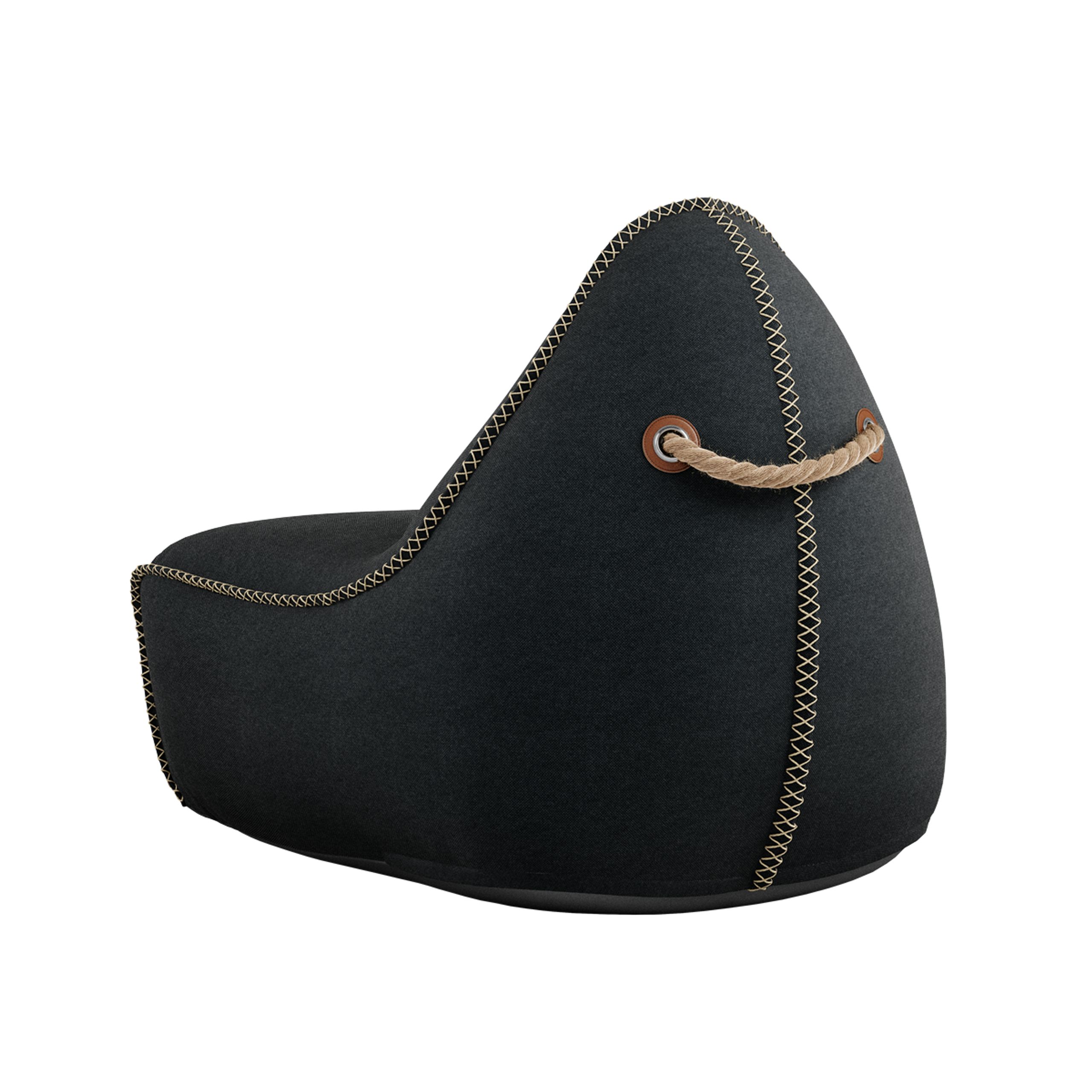 SACKit - Four à pizza - Canvas Lounge Chair & Pouf - Canvas Black