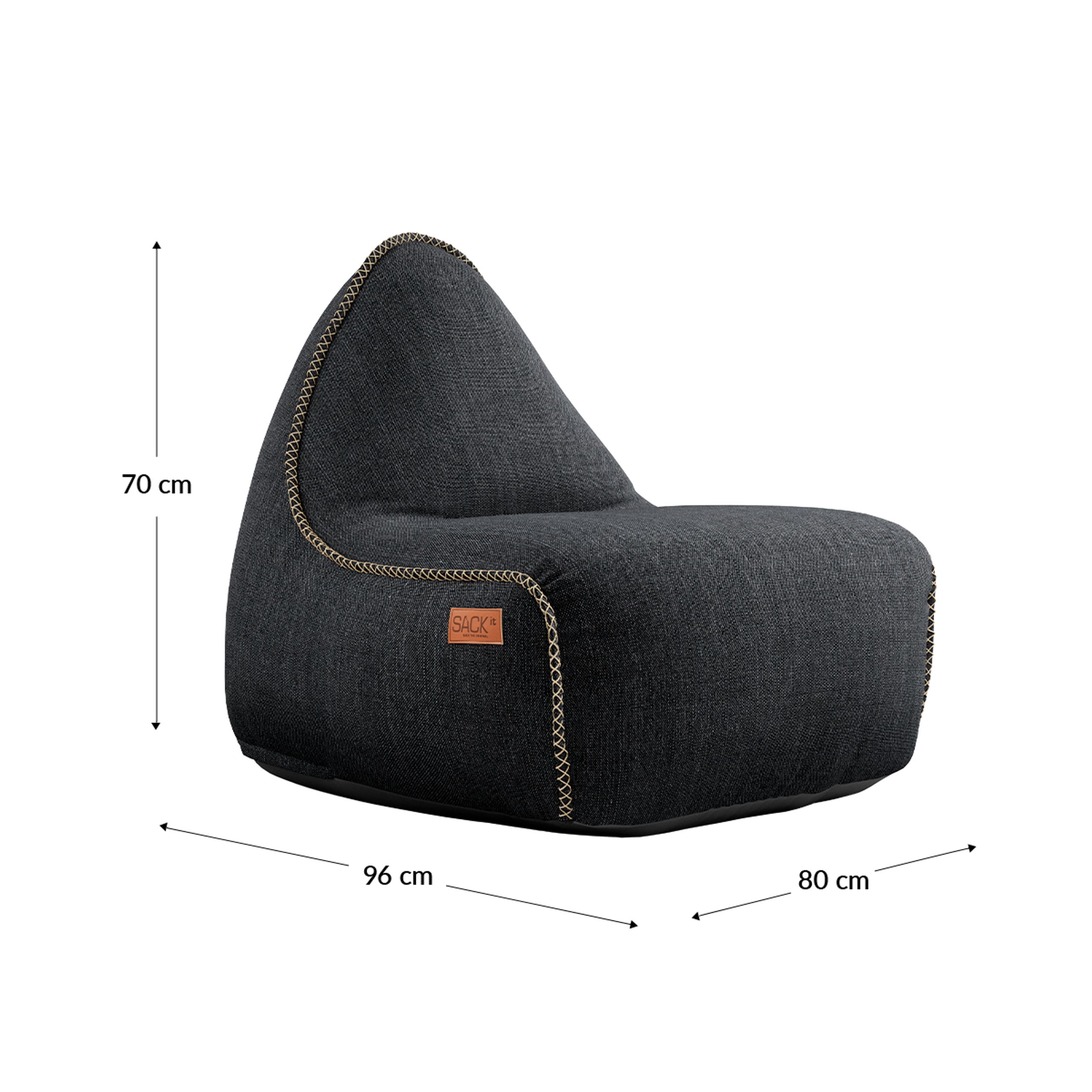 SACKit - Lumière végétale - Cobana Lounge Chair - Cobana Black