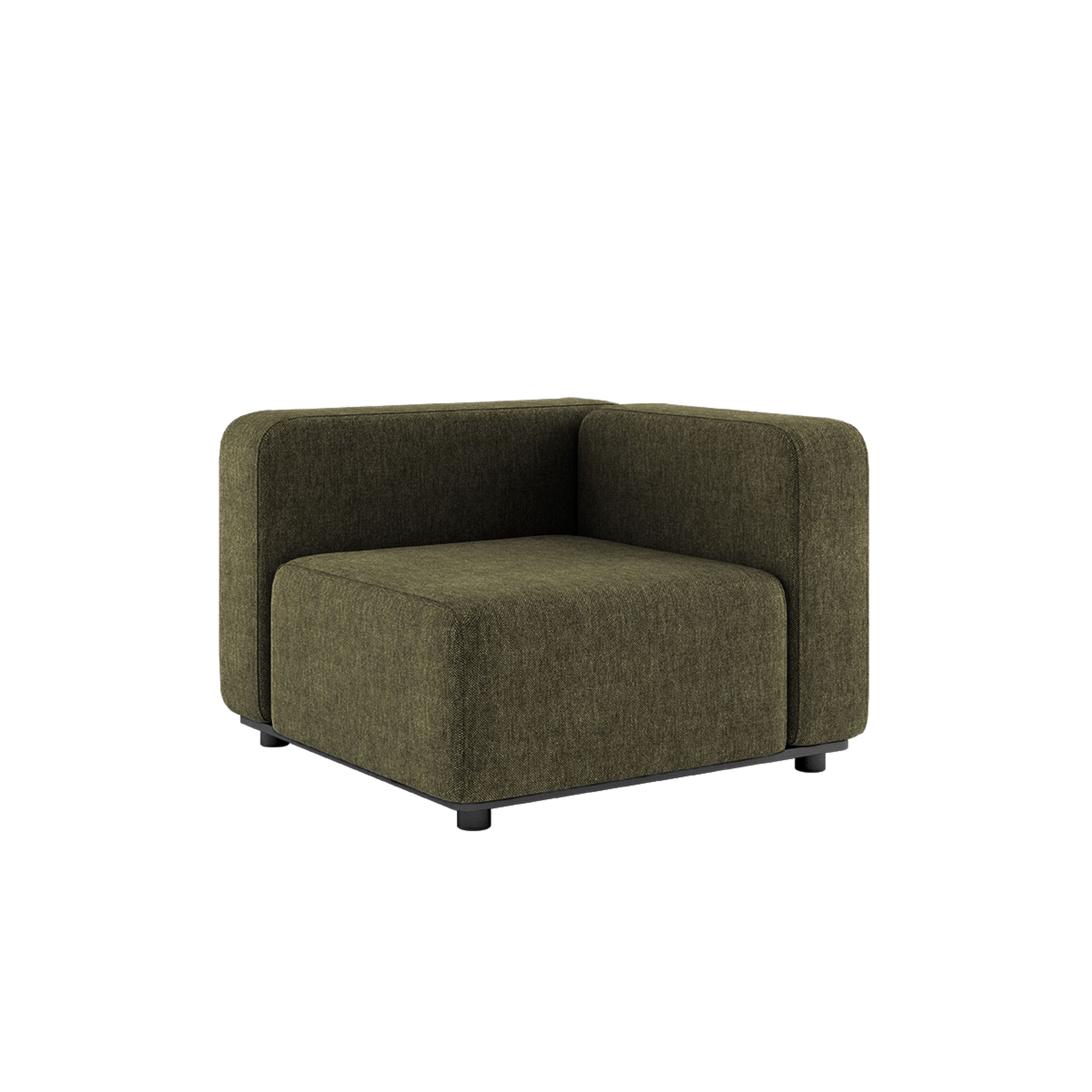 SACKit - Lernturm - Cobana Lounge Sofa - Corner Section - Kirra Olive