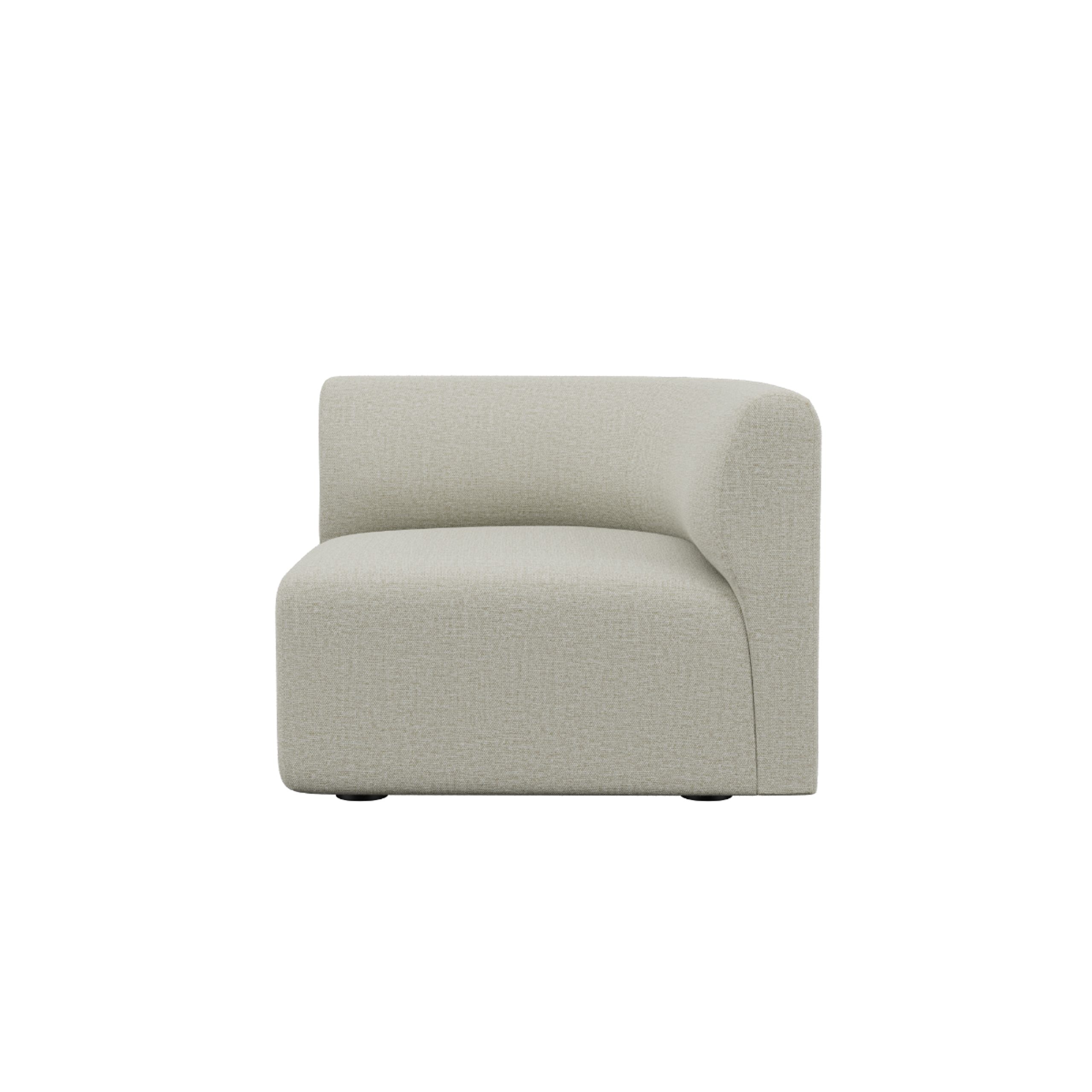 SACKit - Modulsofa - Fjord Sofa - Corner Section Left - Cosmo Beige