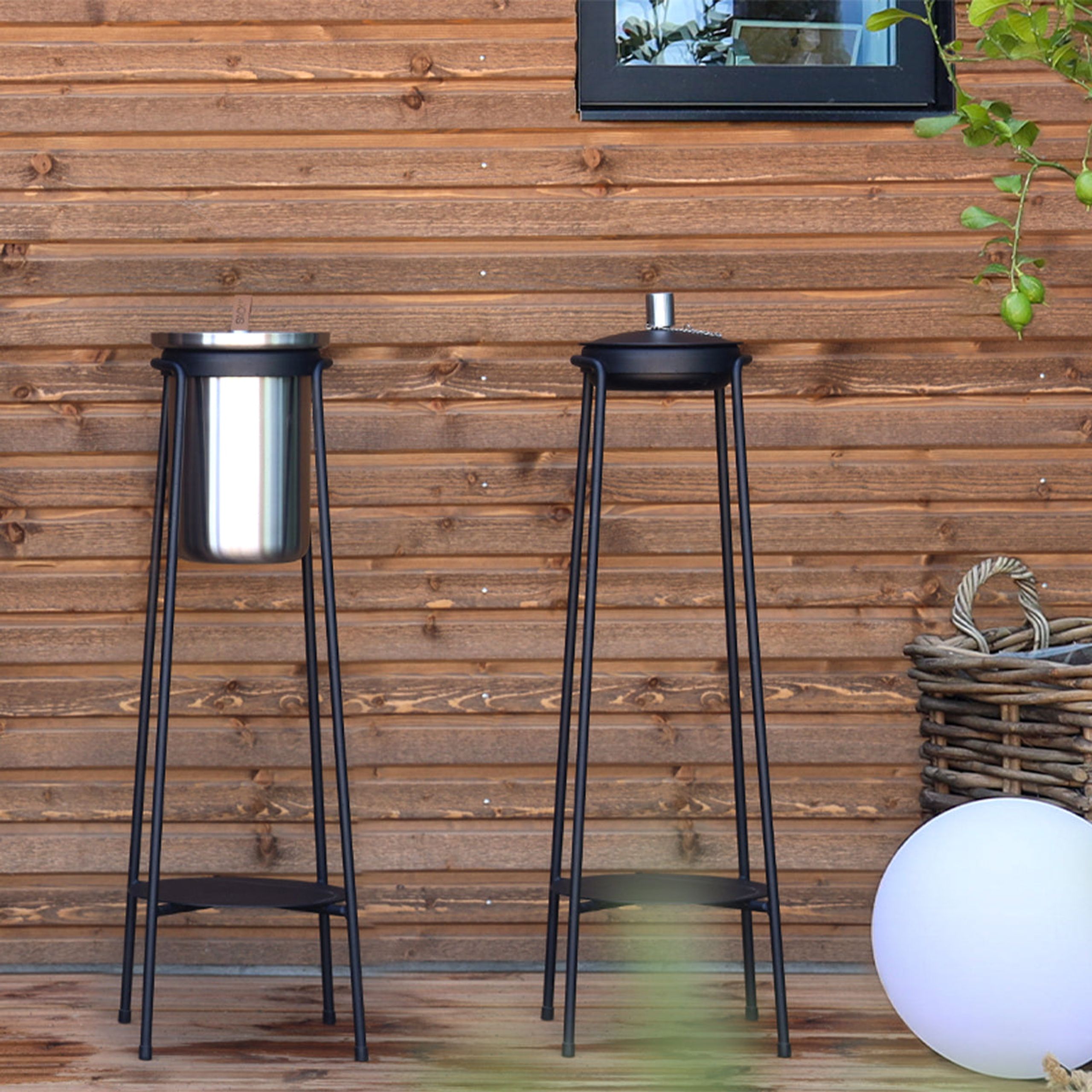 SACKit - Envoltorio de muselina - Patio Accessory Stand - Ø14 - Black