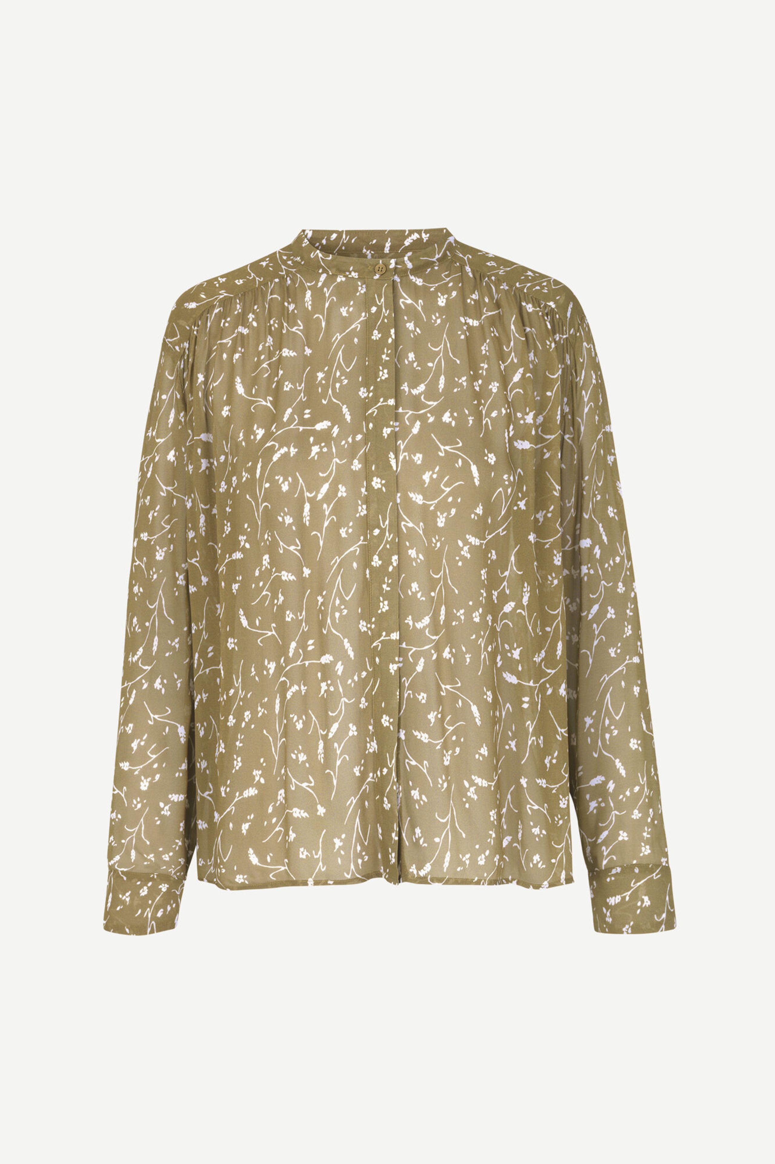 Samsøe & Samsøe - Blouse - Elmy Shirt SS20 - Feuilles Khaki
