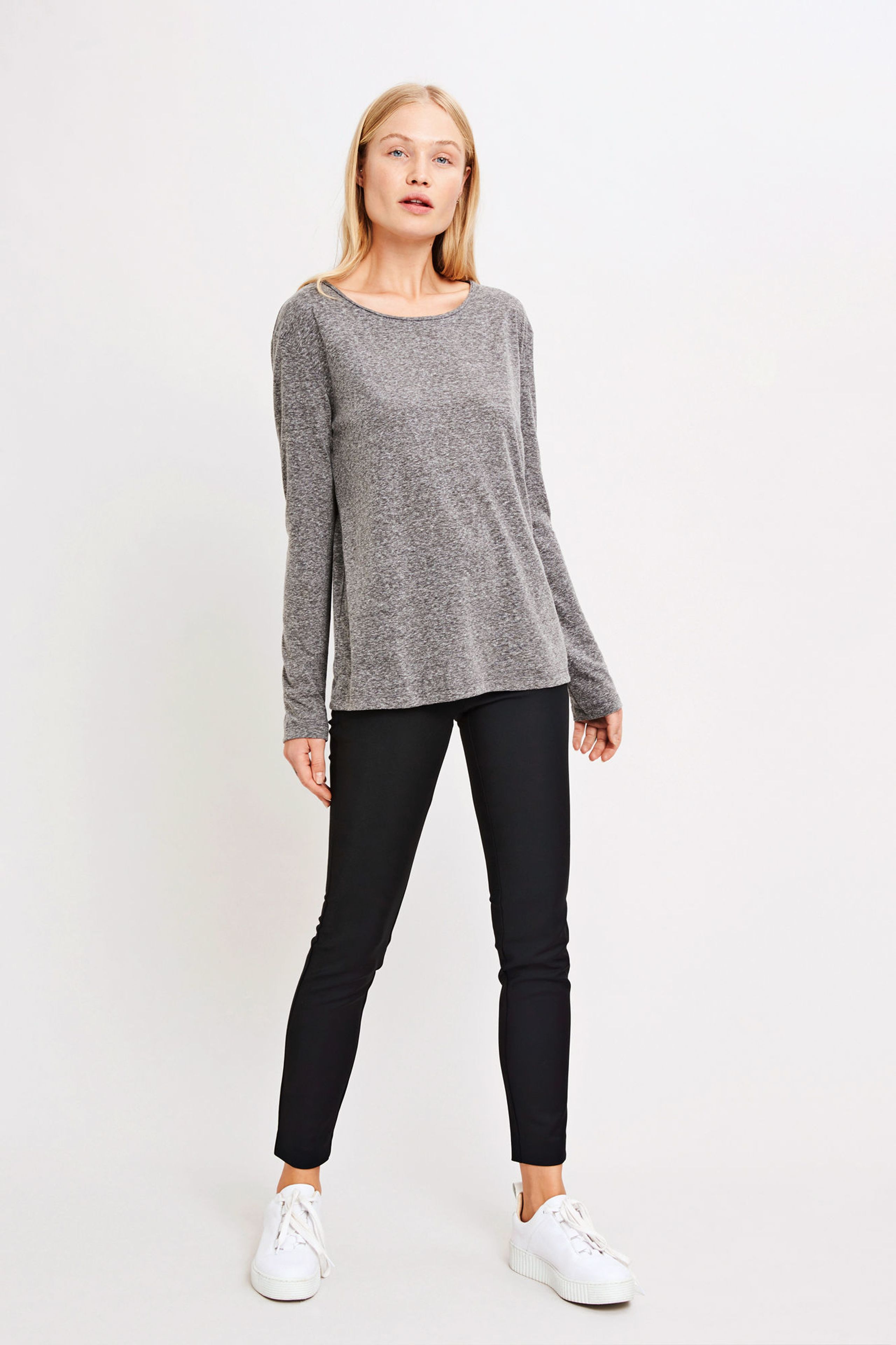 Samsøe & Samsøe - Blouse - Nobel LS - Dark Grey Melange